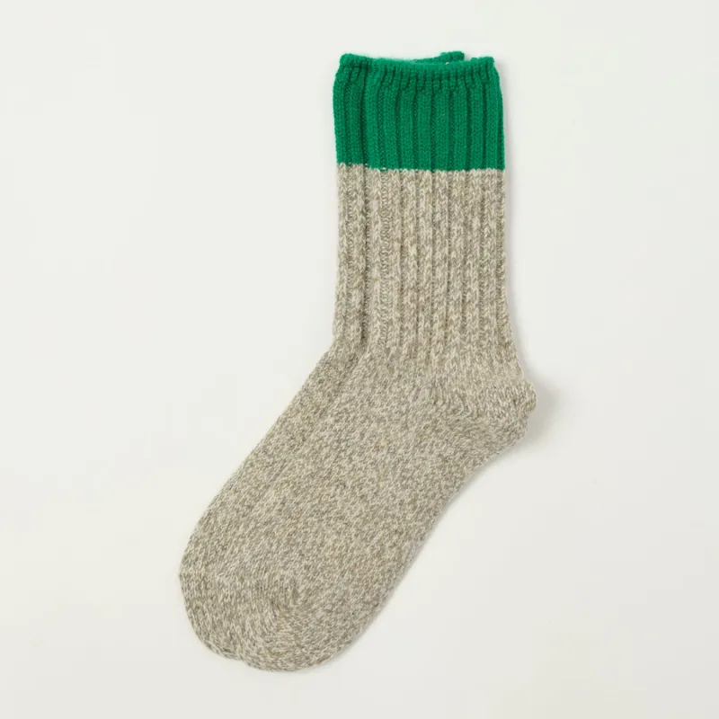 RoToTo Merino Wool Ragg Sock - Green sold by Son of a Stag
