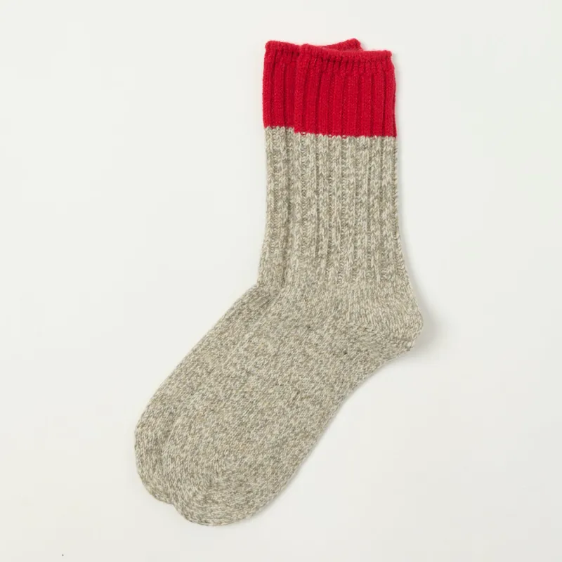 RoToTo Merino Wool Ragg Sock - Red sold by Son of a Stag