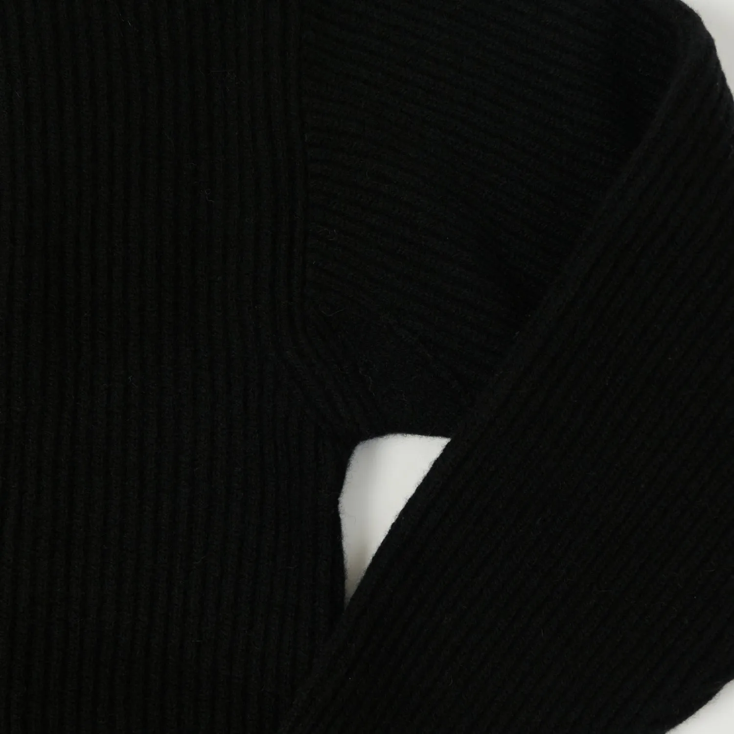 Merz b. Schwanen 'Good Basics' Merino Wool Cardigan - Deep Black sold by Son of a Stag product image thumbnail 4