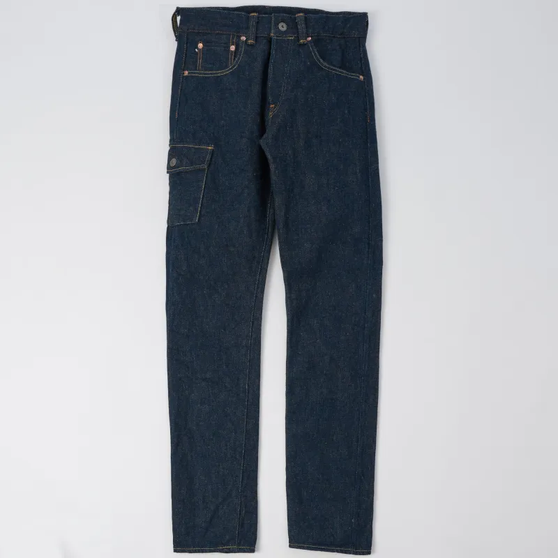 ONI Denim 548DIZR 20oz 'Dark Indigo Secret Denim' Slim Tapered Cargo Pant - One Wash sold by Son of a Stag