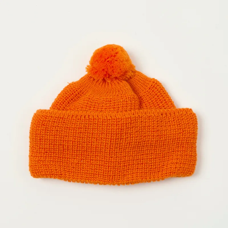 Heimat Mechanics Bobble Hat - Rescue Orange sold by Son of a Stag