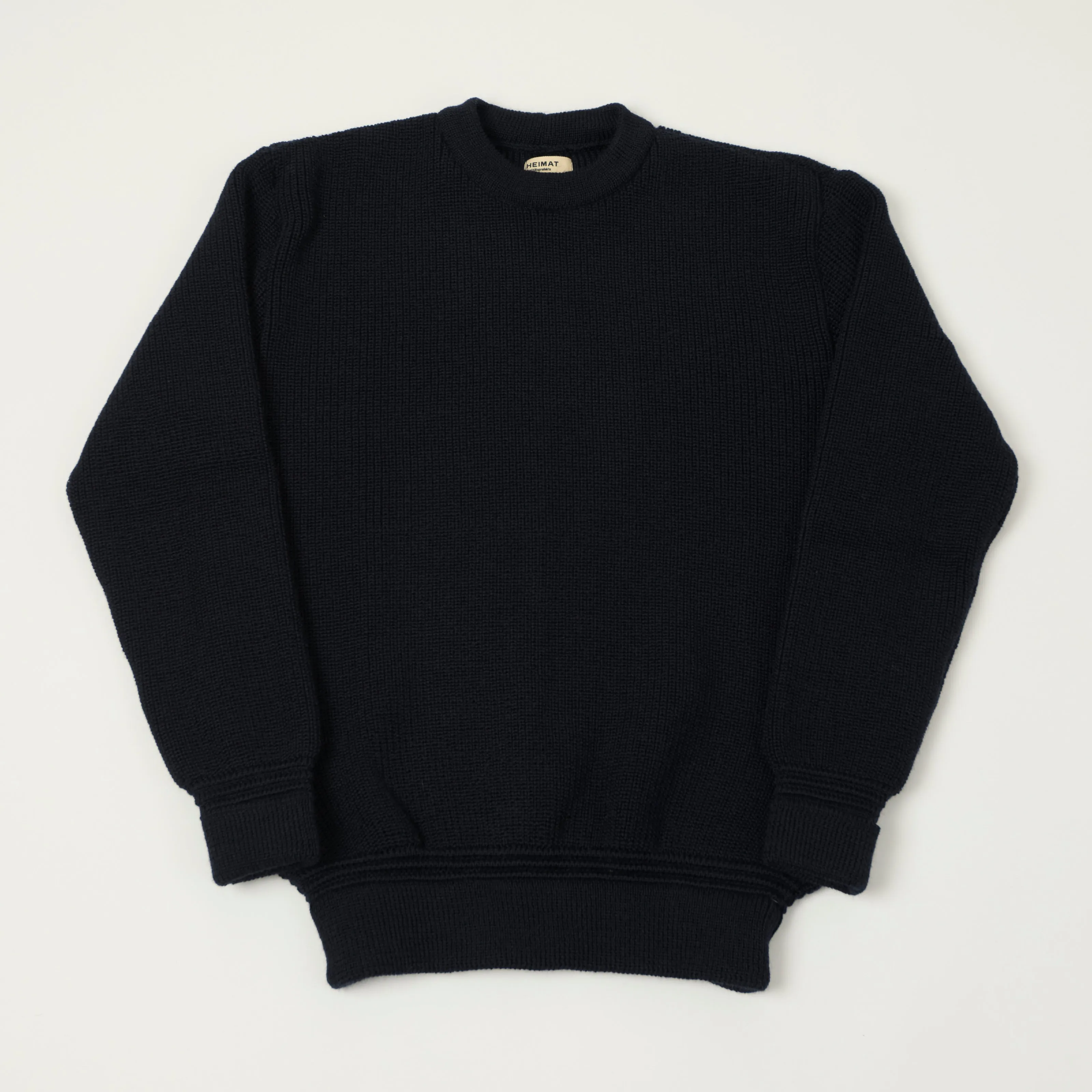 Heimat 'Rundhals' Crew Neck Jumper - Ink sold by Son of a Stag