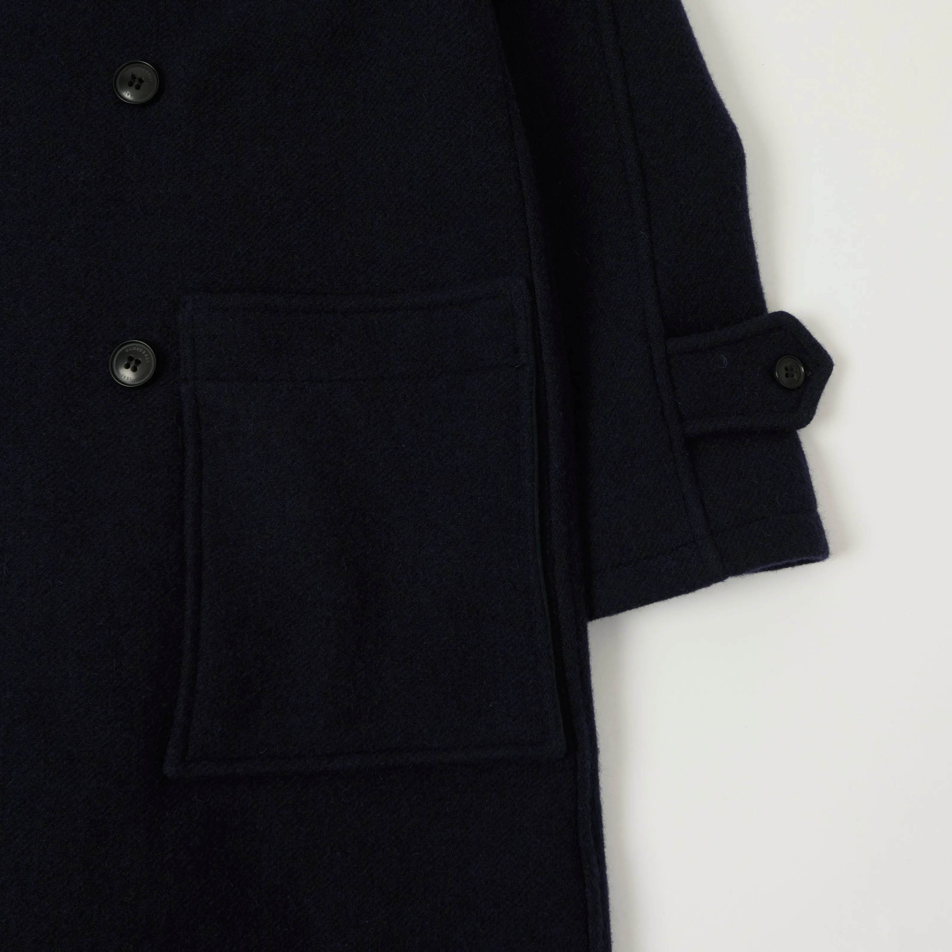 Gloverall Raglan Sleeve 'Horatio' Coat - Navy sold by Son of a Stag product image thumbnail 3
