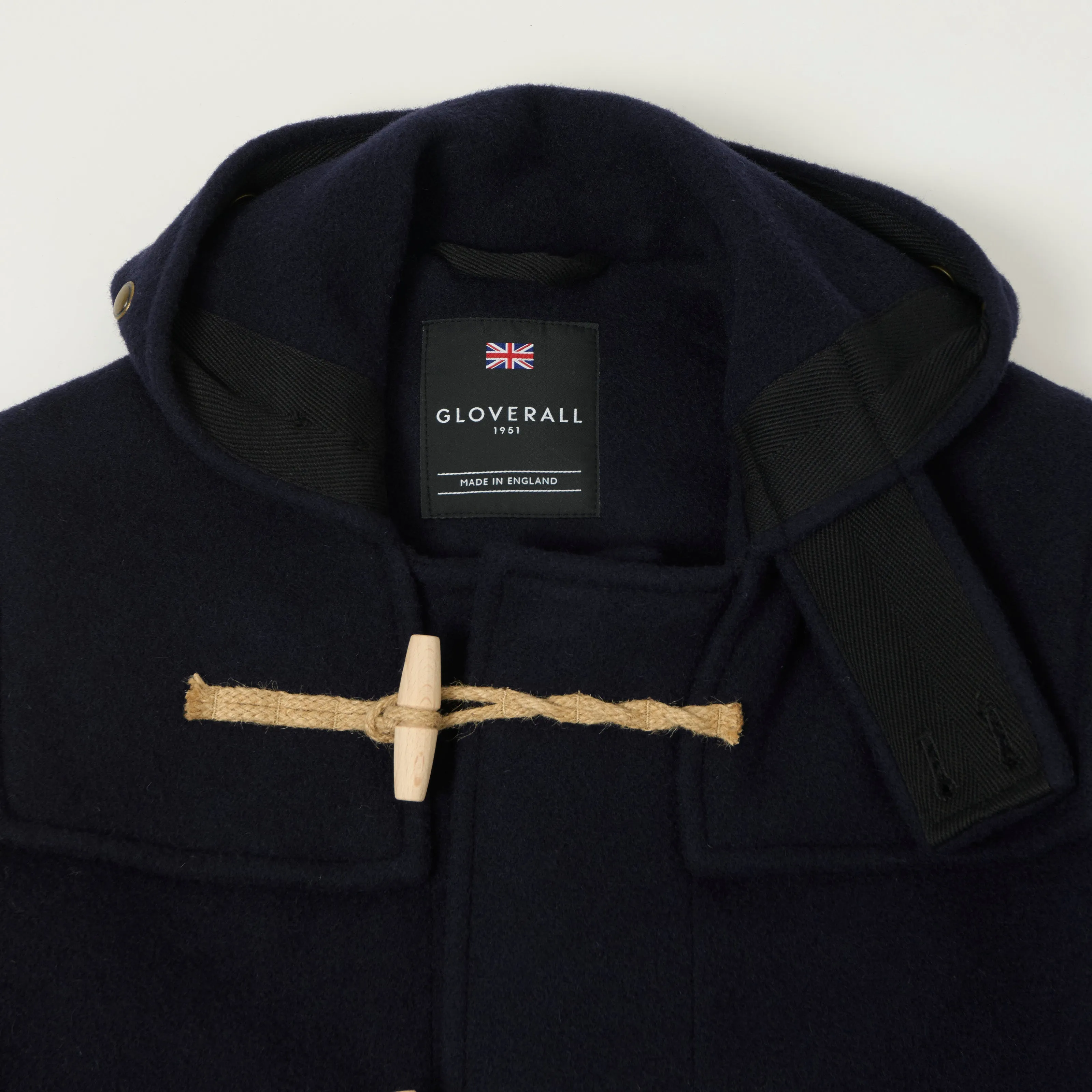Gloverall Original 'Monty' Wool Duffle Coat - Navy sold by Son of a Stag product image thumbnail 2