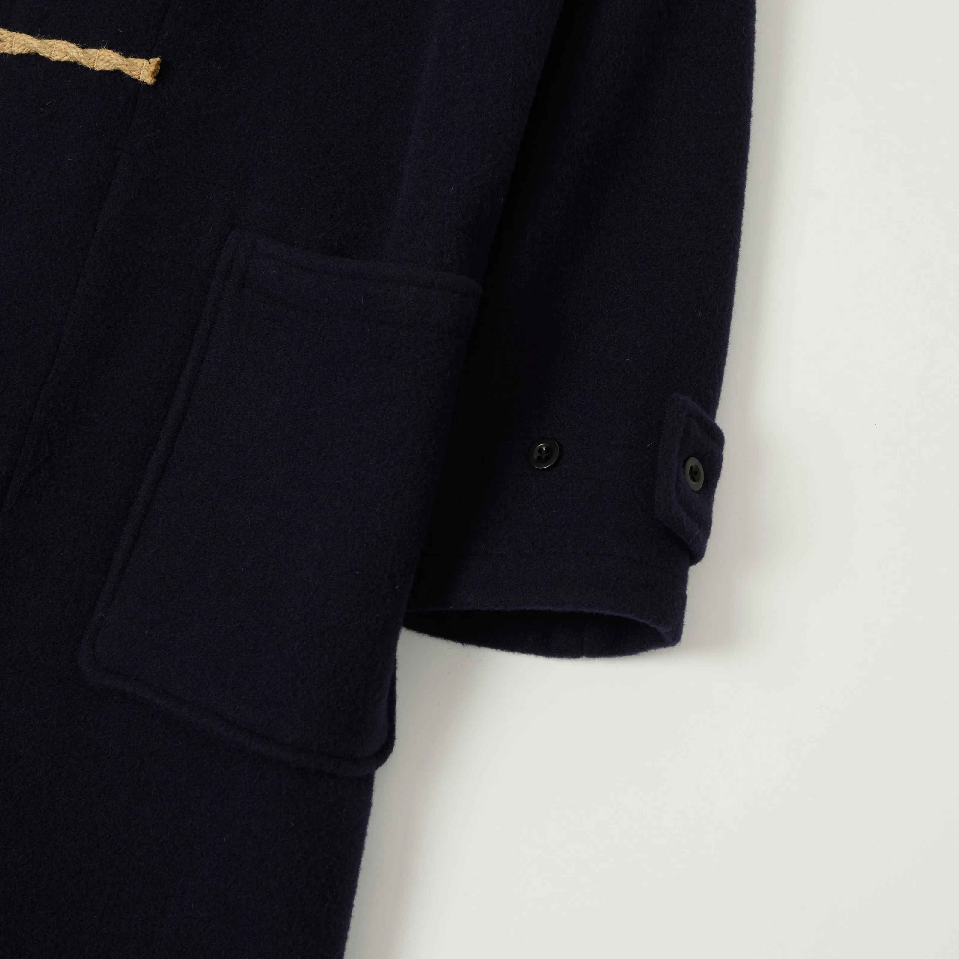 Gloverall Original 'Monty' Wool Duffle Coat - Navy sold by Son of a Stag product image thumbnail 4