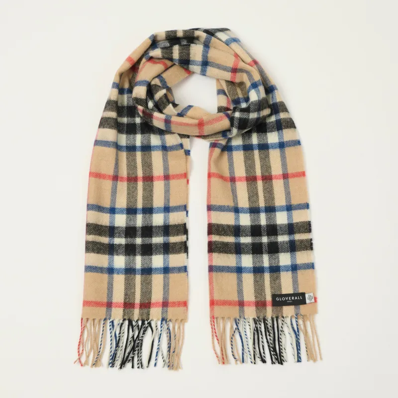 Gloverall Lambswool Tartan Scarf - Thomson Camel sold by Son of a Stag