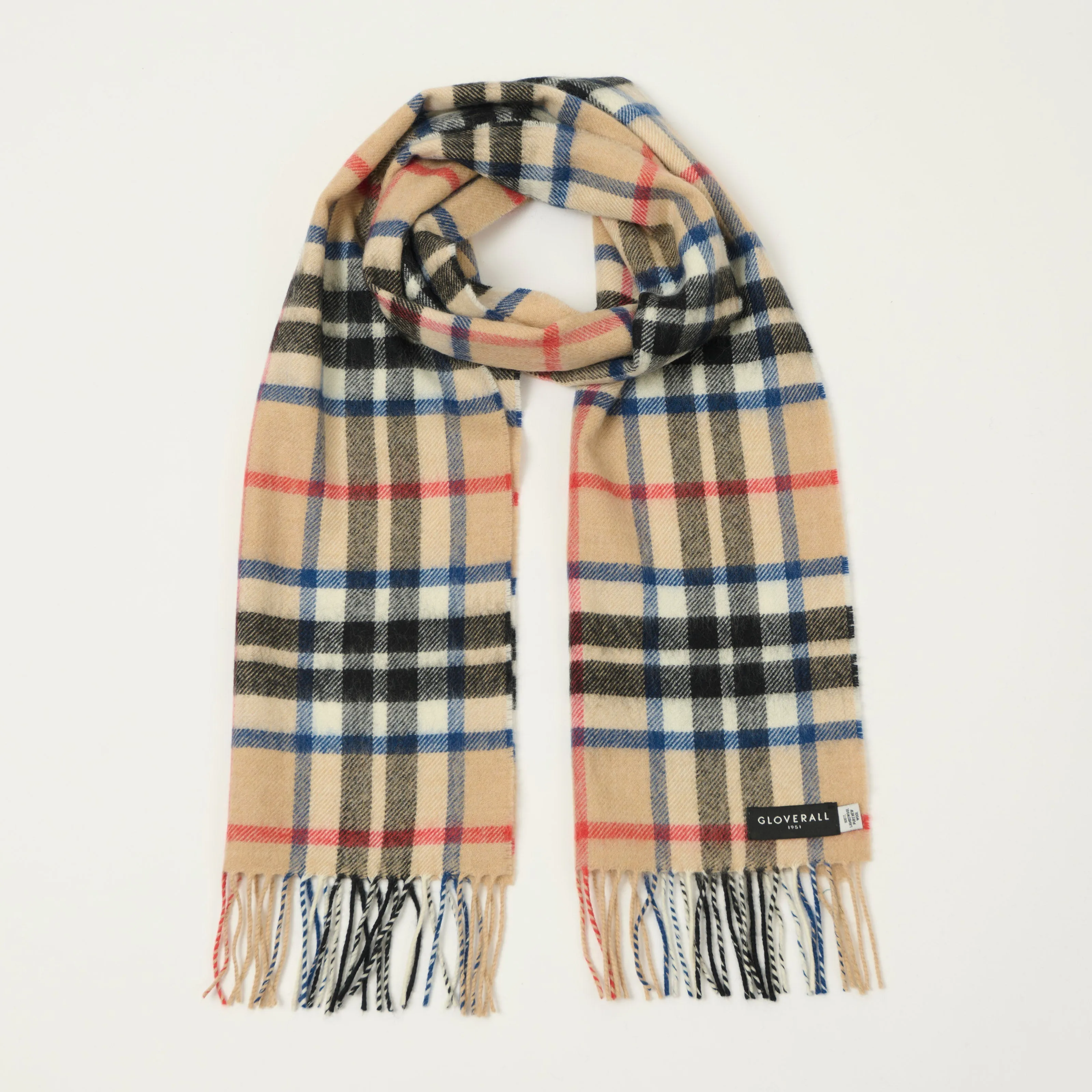 Gloverall Lambswool Tartan Scarf - Thomson Camel sold by Son of a Stag