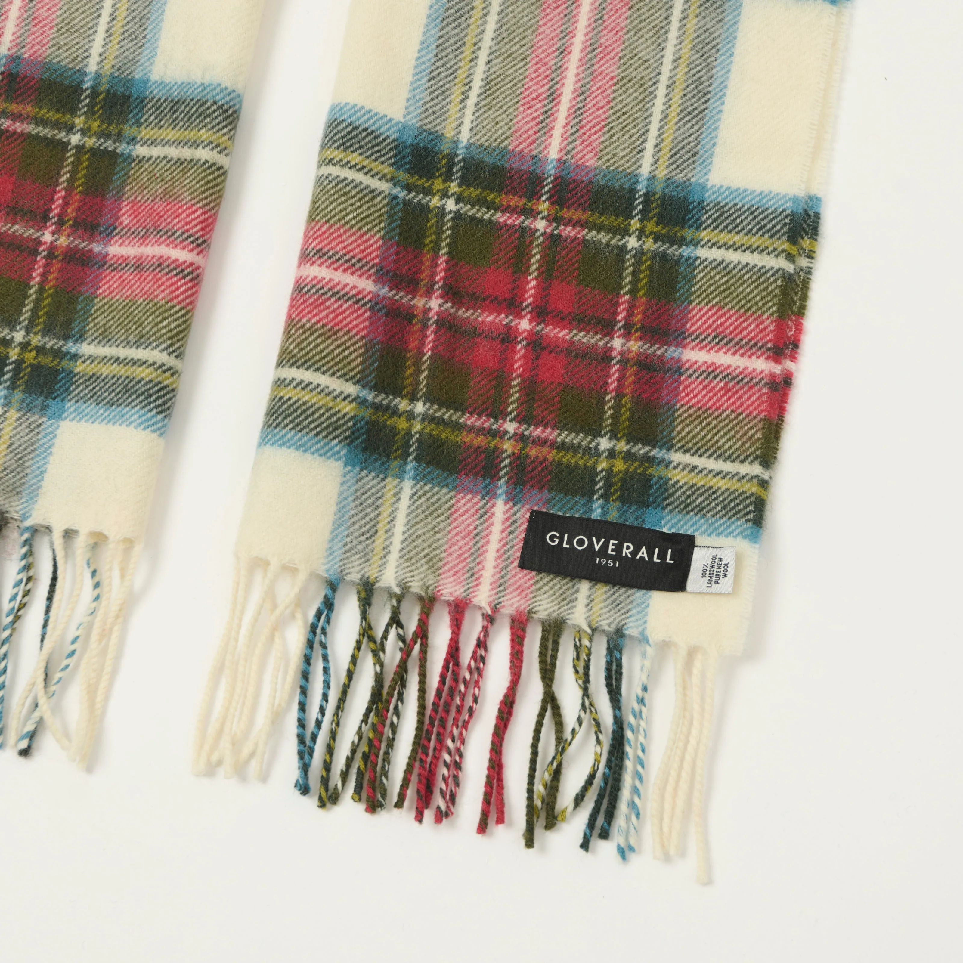 Gloverall Lambswool Tartan Scarf - Stewart Dress Weathered sold by Son of a Stag product image thumbnail 2