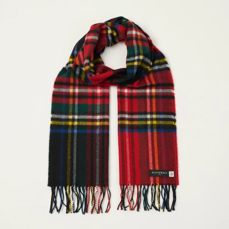 Gloverall Lambswool Tartan Scarf - Black Royal Stewart sold by Son of a Stag