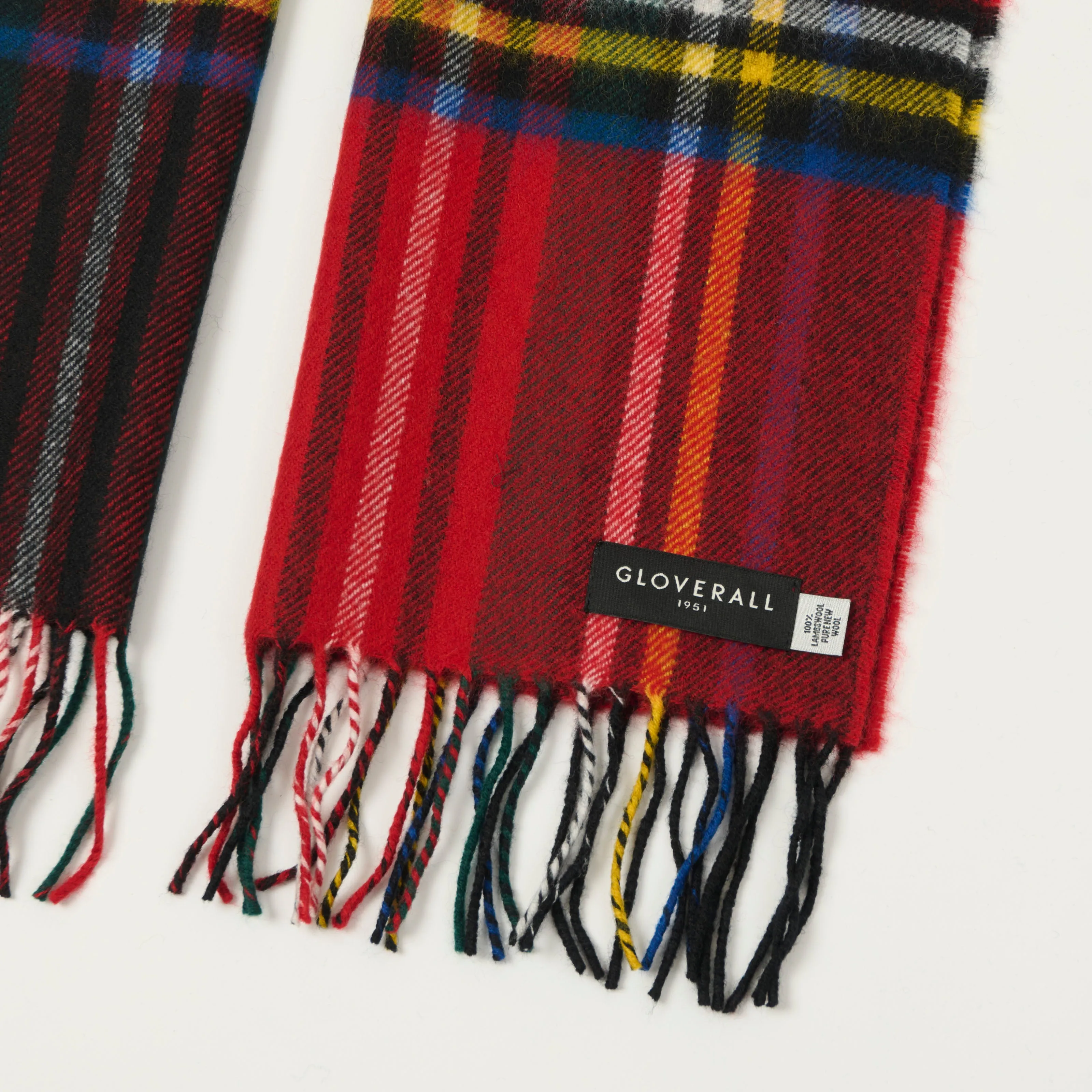 Gloverall Lambswool Tartan Scarf - Black Royal Stewart sold by Son of a Stag product image thumbnail 2