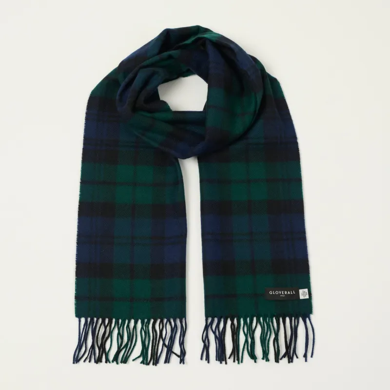 Gloverall Lambswool Tartan Scarf - Black Watch sold by Son of a Stag