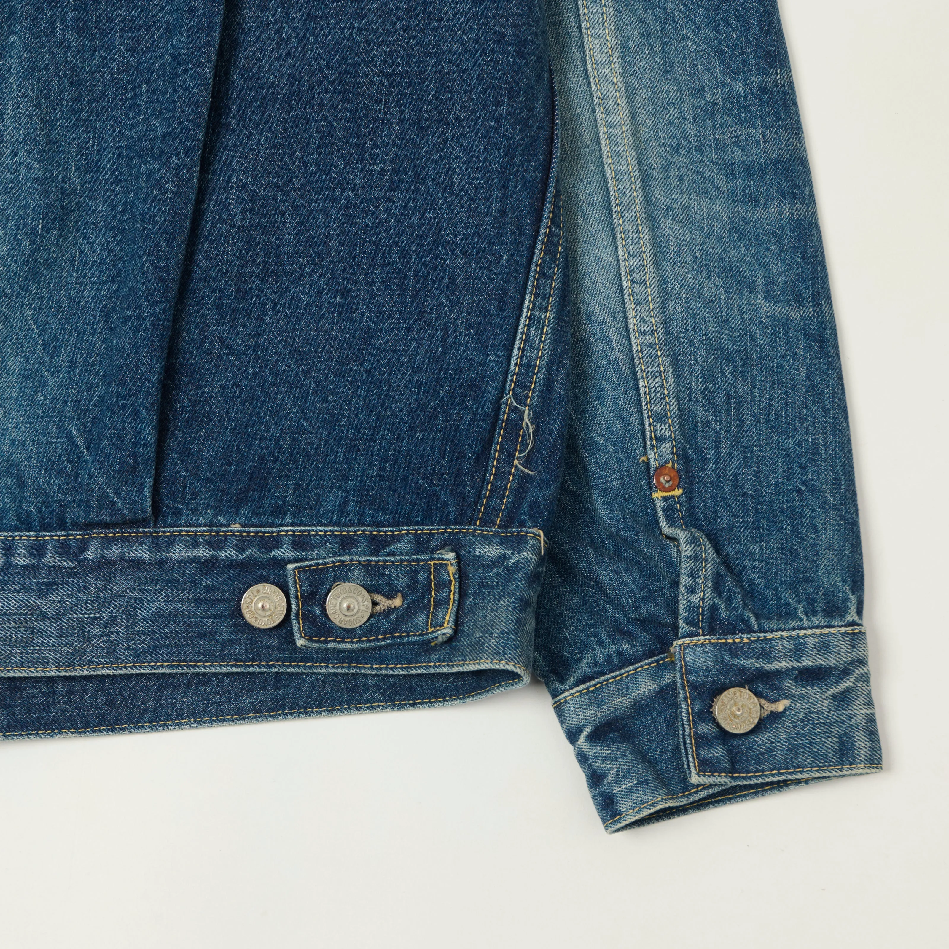Sugar Cane 1953 Model 14.25oz Type II Denim Jacket - Used Wash sold by Son of a Stag product image thumbnail 5