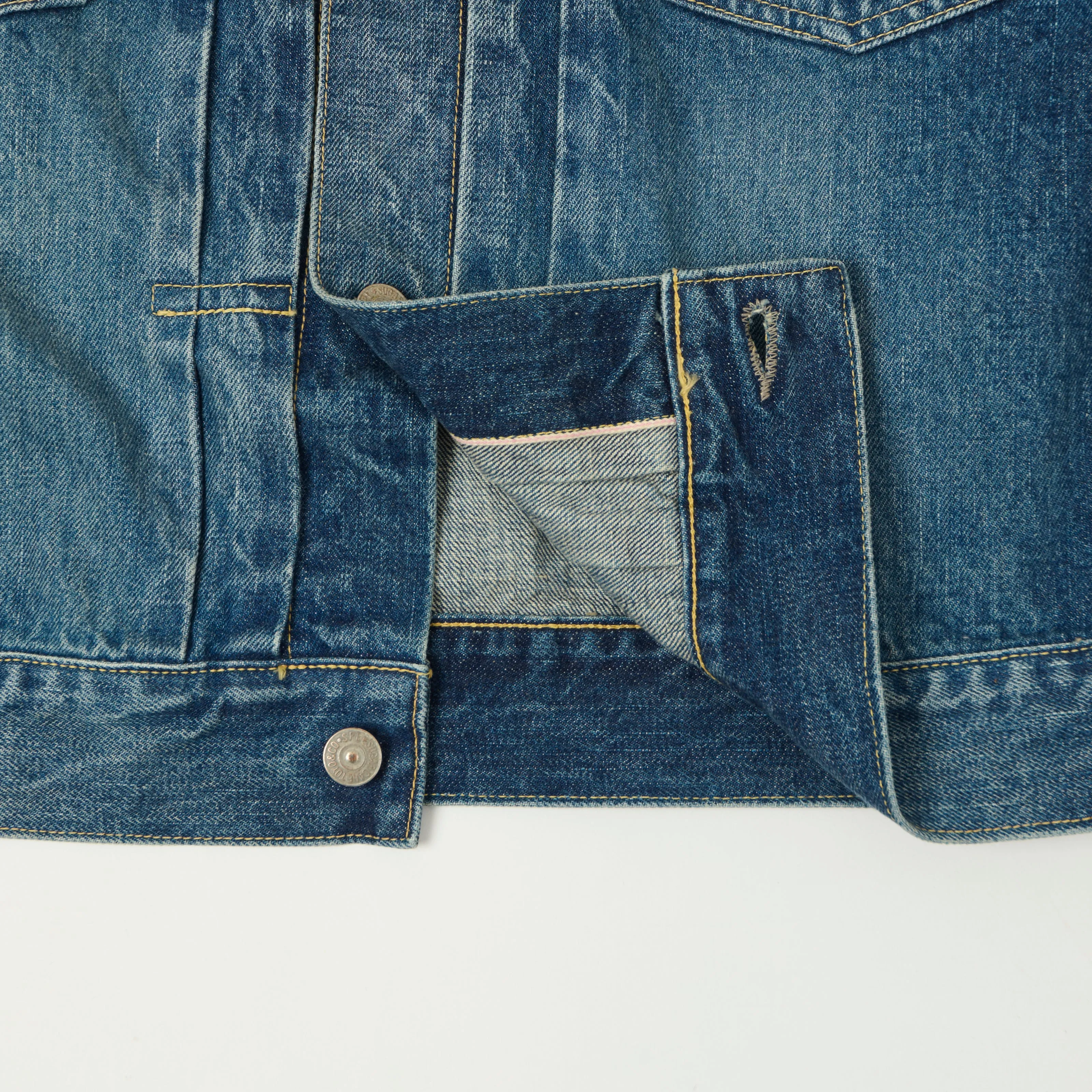 Sugar Cane 1953 Model 14.25oz Type II Denim Jacket - Used Wash sold by Son of a Stag product image thumbnail 3