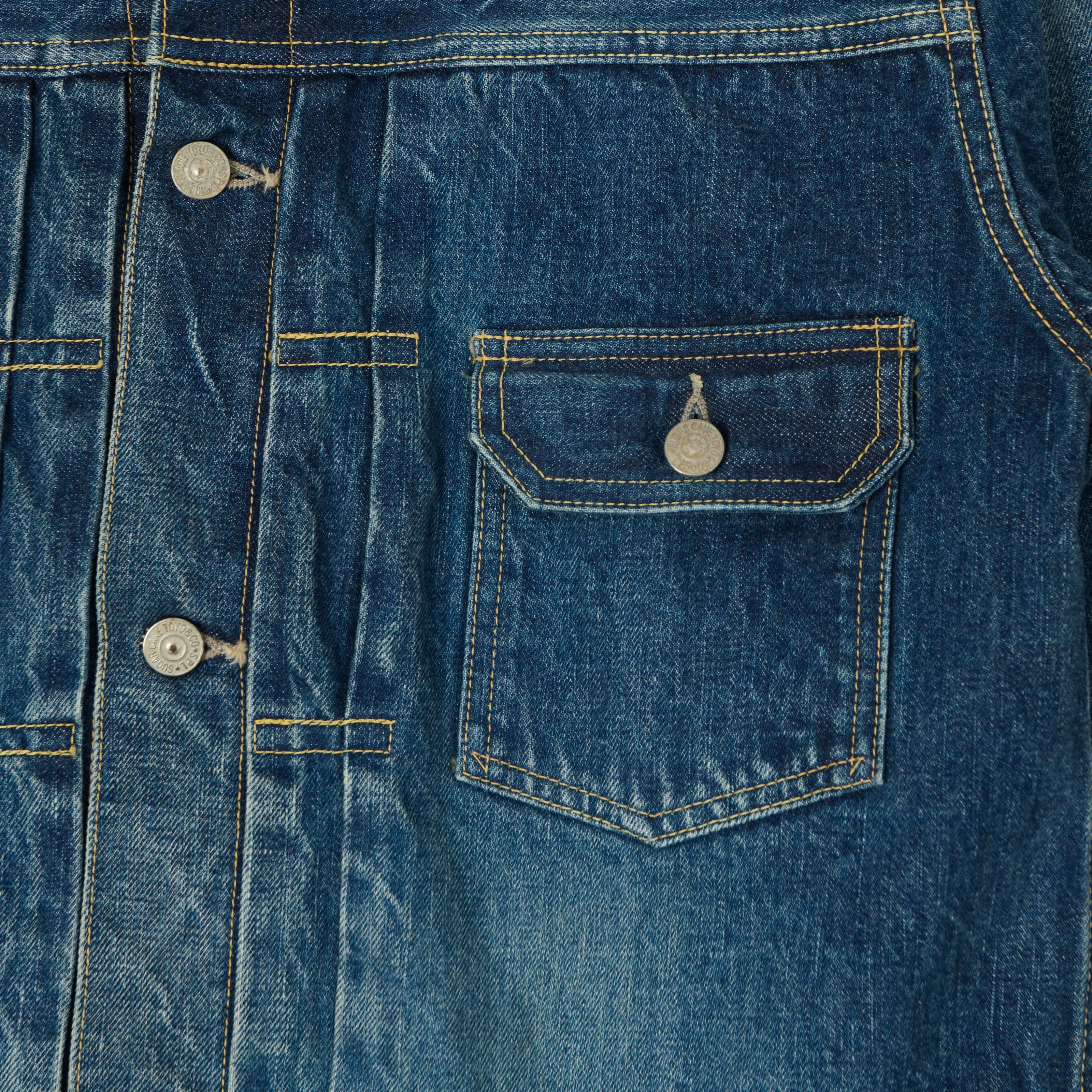 Sugar Cane 1953 Model 14.25oz Type II Denim Jacket - Used Wash sold by Son of a Stag product image thumbnail 4