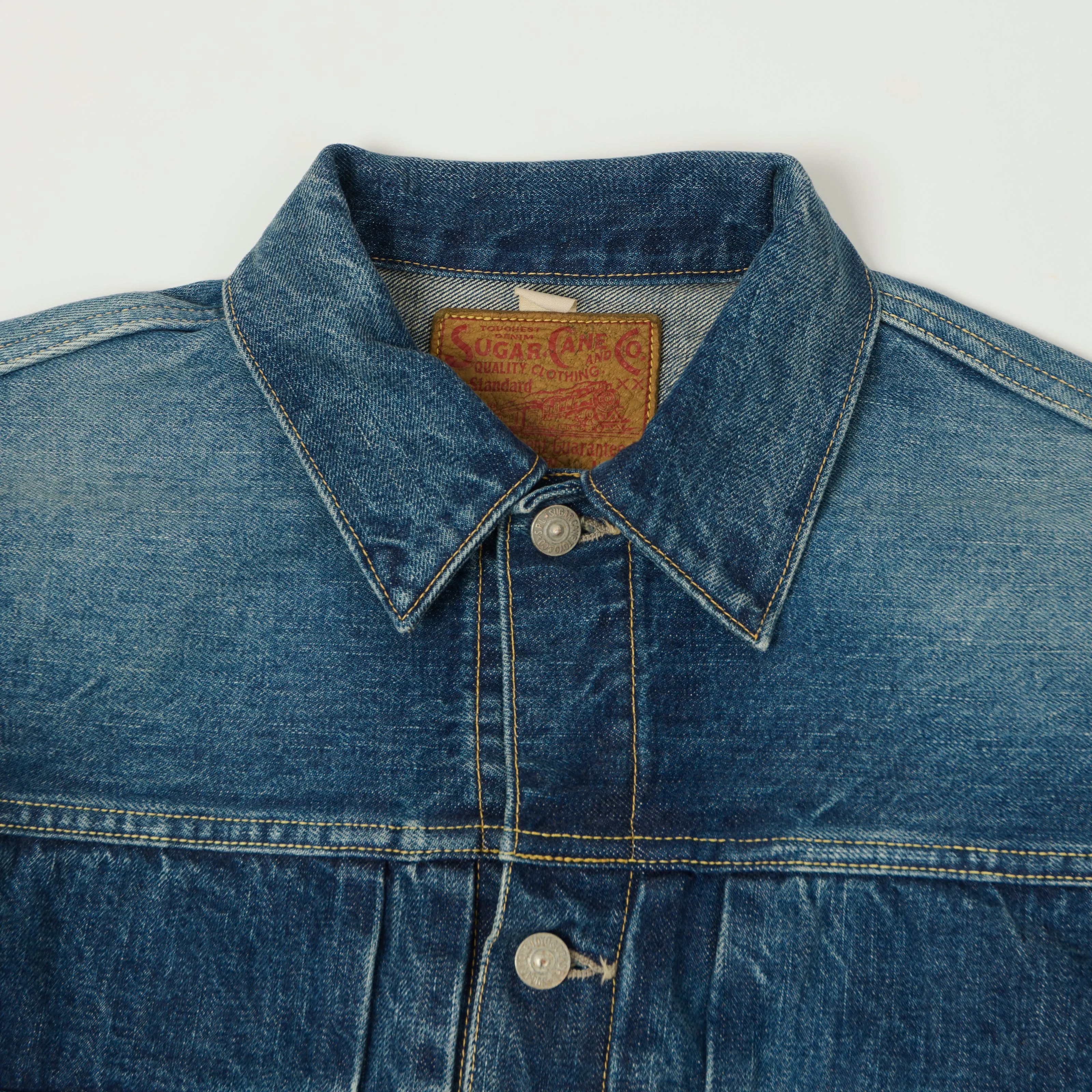 Sugar Cane 1953 Model 14.25oz Type II Denim Jacket - Used Wash sold by Son of a Stag product image thumbnail 2