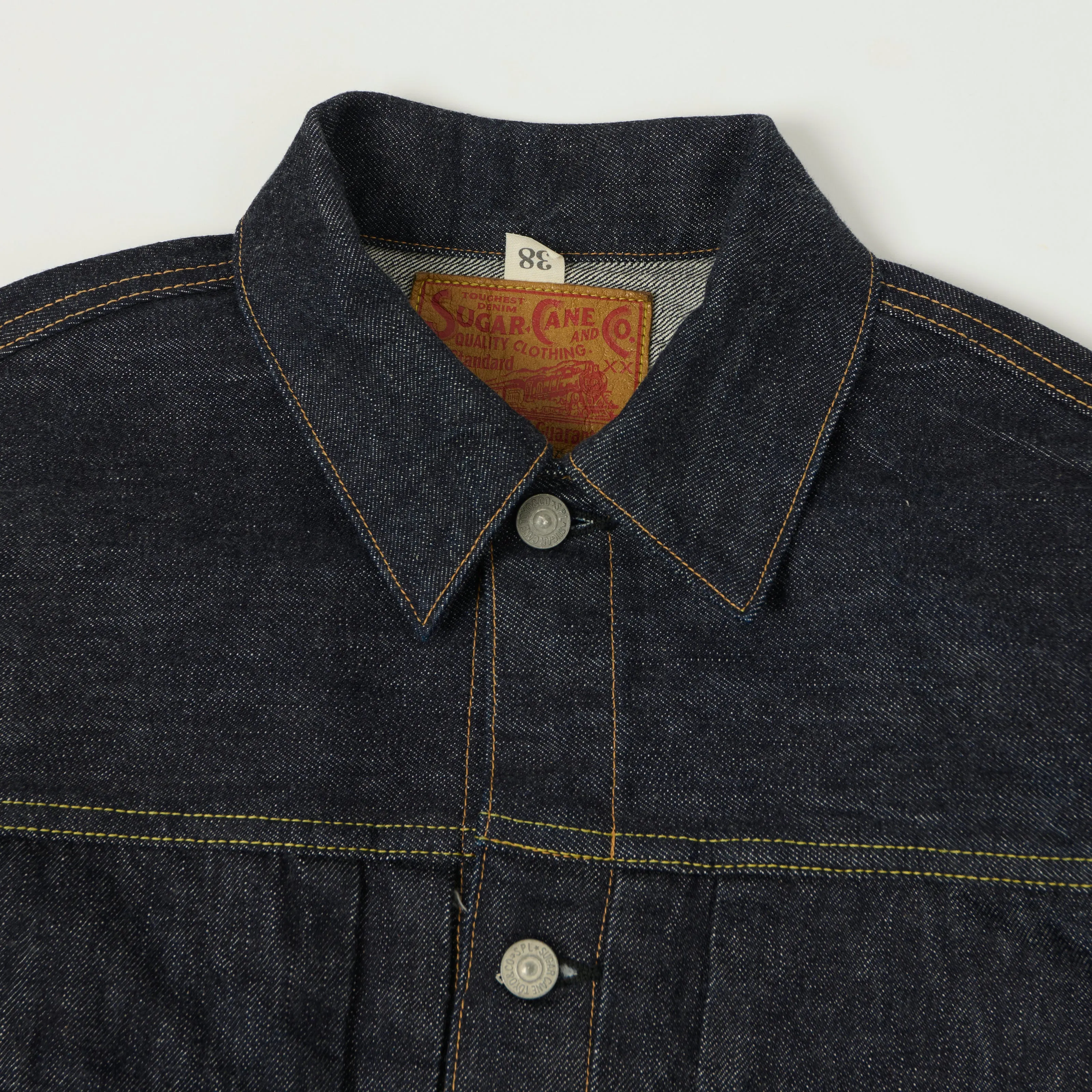 Sugar Cane 1953 Model 14.25oz Type II Denim Jacket - One Wash sold by Son of a Stag product image thumbnail 2