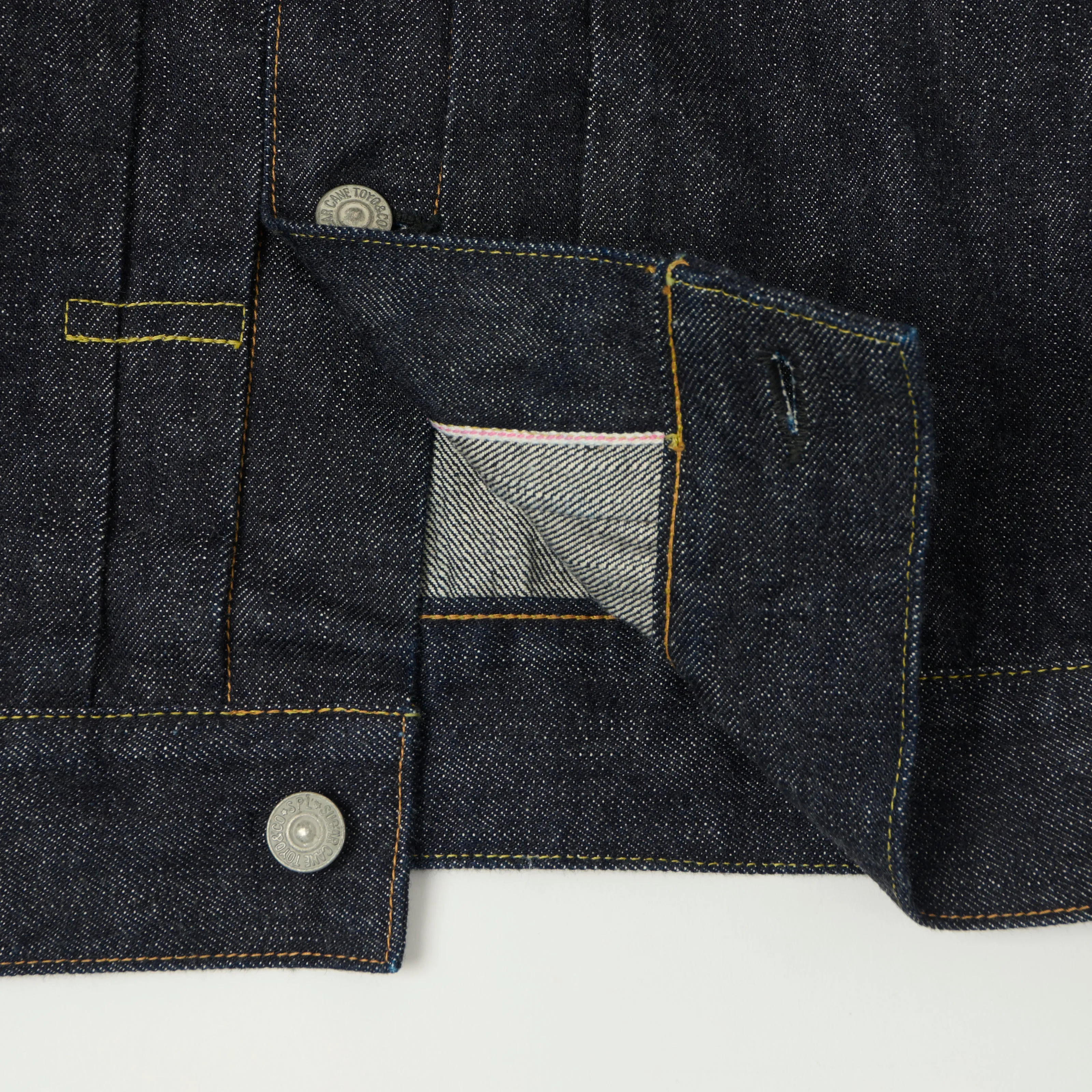 Sugar Cane 1953 Model 14.25oz Type II Denim Jacket - One Wash sold by Son of a Stag product image thumbnail 4