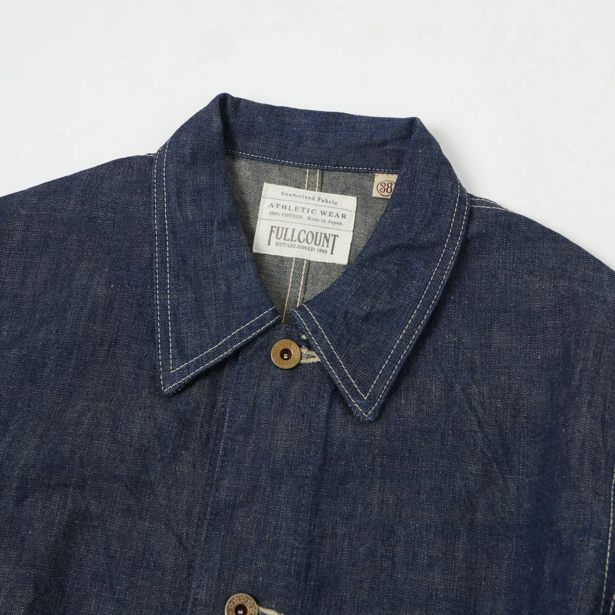FULLCOUNT 2015 Denim Chore Jacket - One Wash sold by Son of a Stag product image thumbnail 2