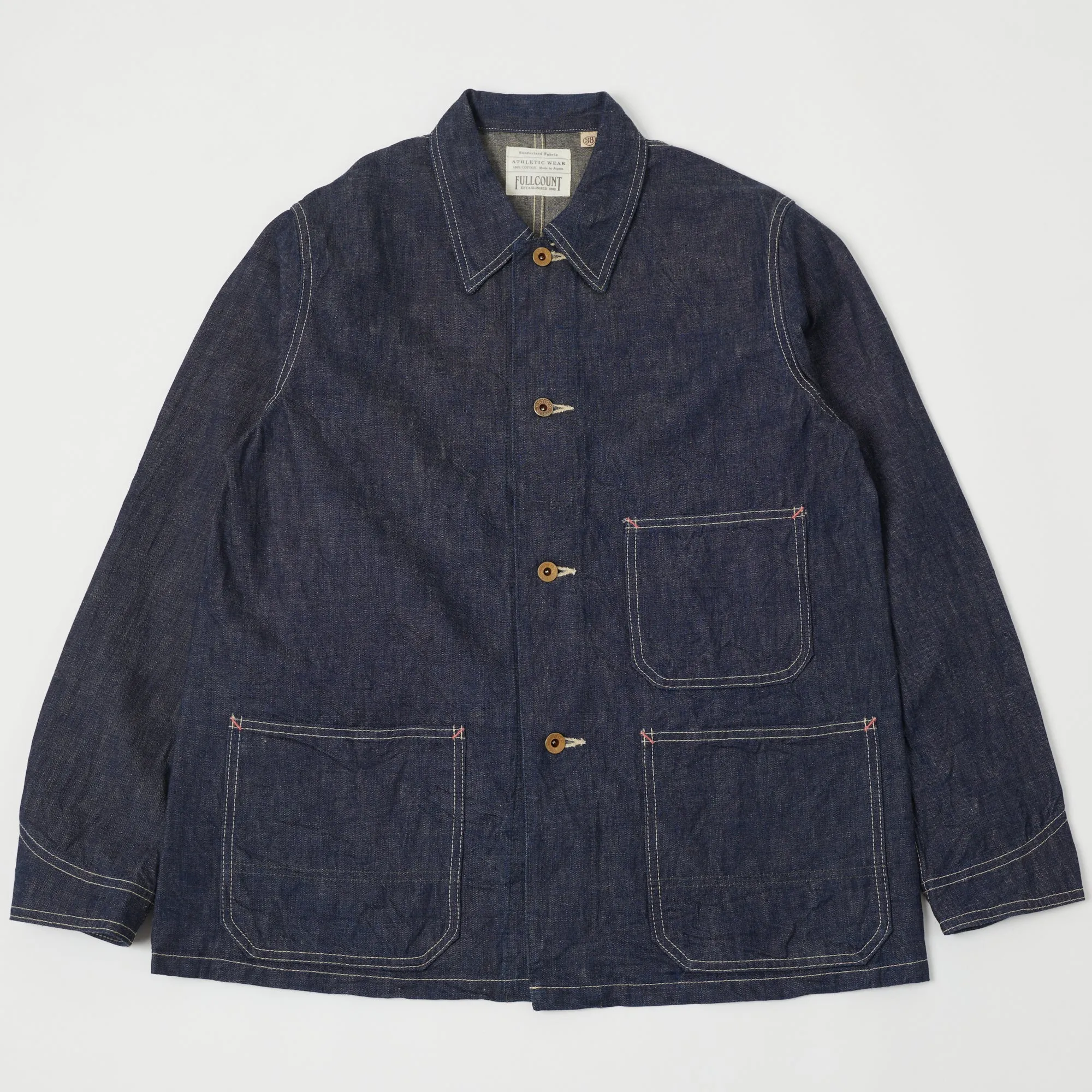 FULLCOUNT 2015 Denim Chore Jacket - One Wash sold by Son of a Stag