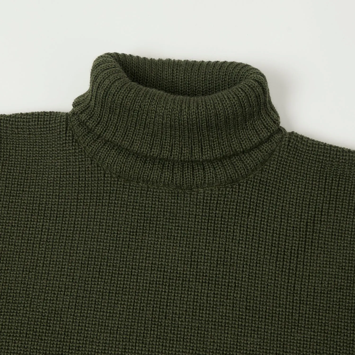 Heimat 'Rollkragen' U Boat Rollneck - Military Green sold by Son of a Stag product image thumbnail 4