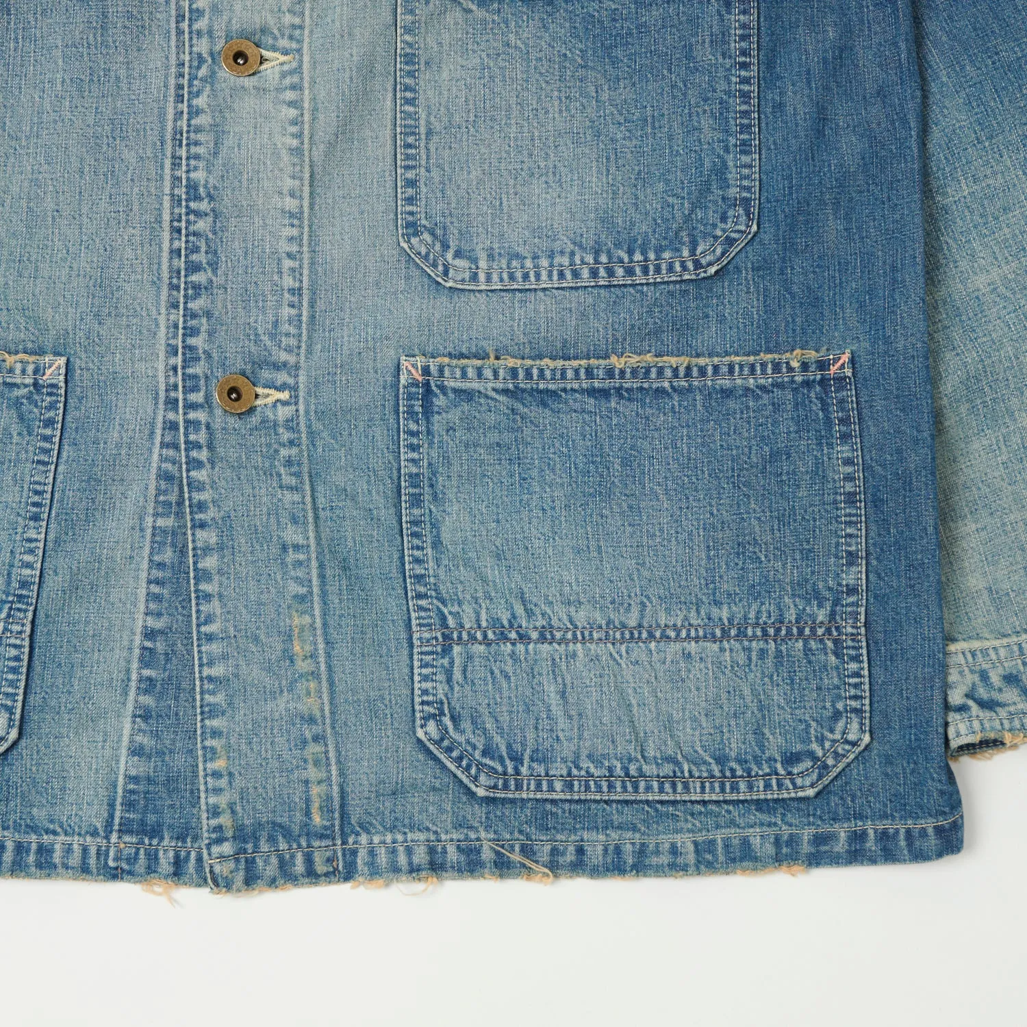 FULLCOUNT 2015 Denim Chore Jacket - Heavy Wash sold by Son of a Stag product image thumbnail 4