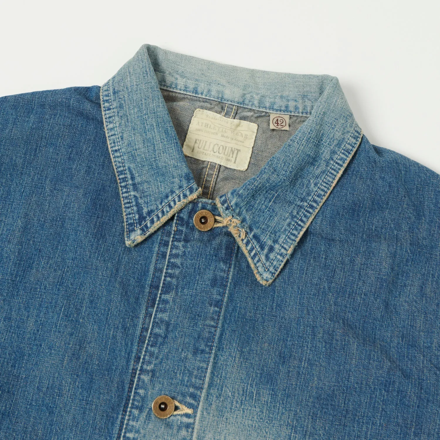 FULLCOUNT 2015 Denim Chore Jacket - Heavy Wash sold by Son of a Stag product image thumbnail 2