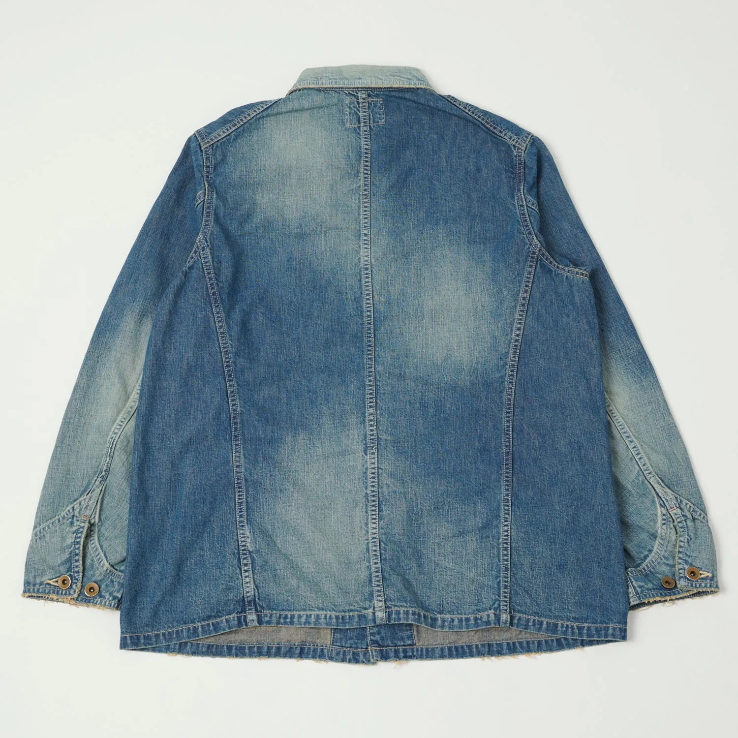 FULLCOUNT 2015 Denim Chore Jacket - Heavy Wash sold by Son of a Stag product image thumbnail 5
