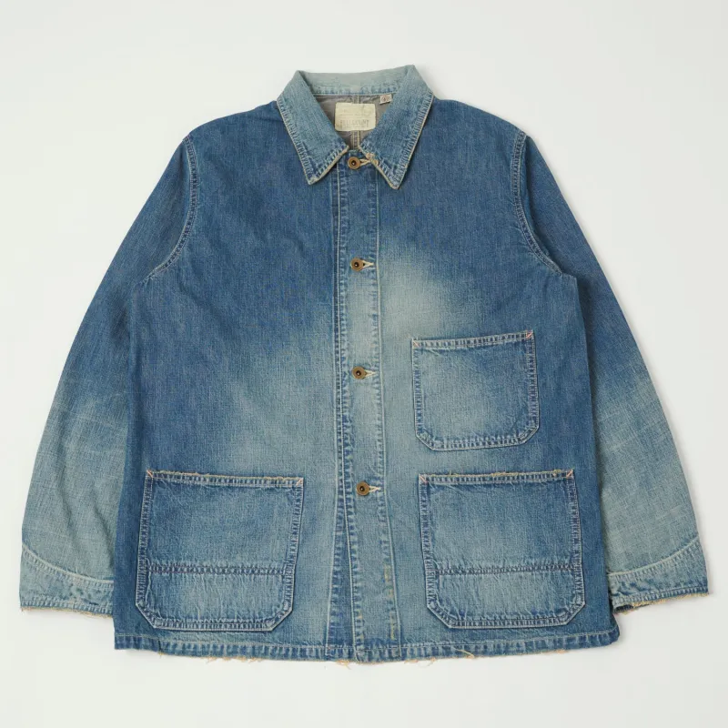 FULLCOUNT 2015 Denim Chore Jacket - Heavy Wash sold by Son of a Stag