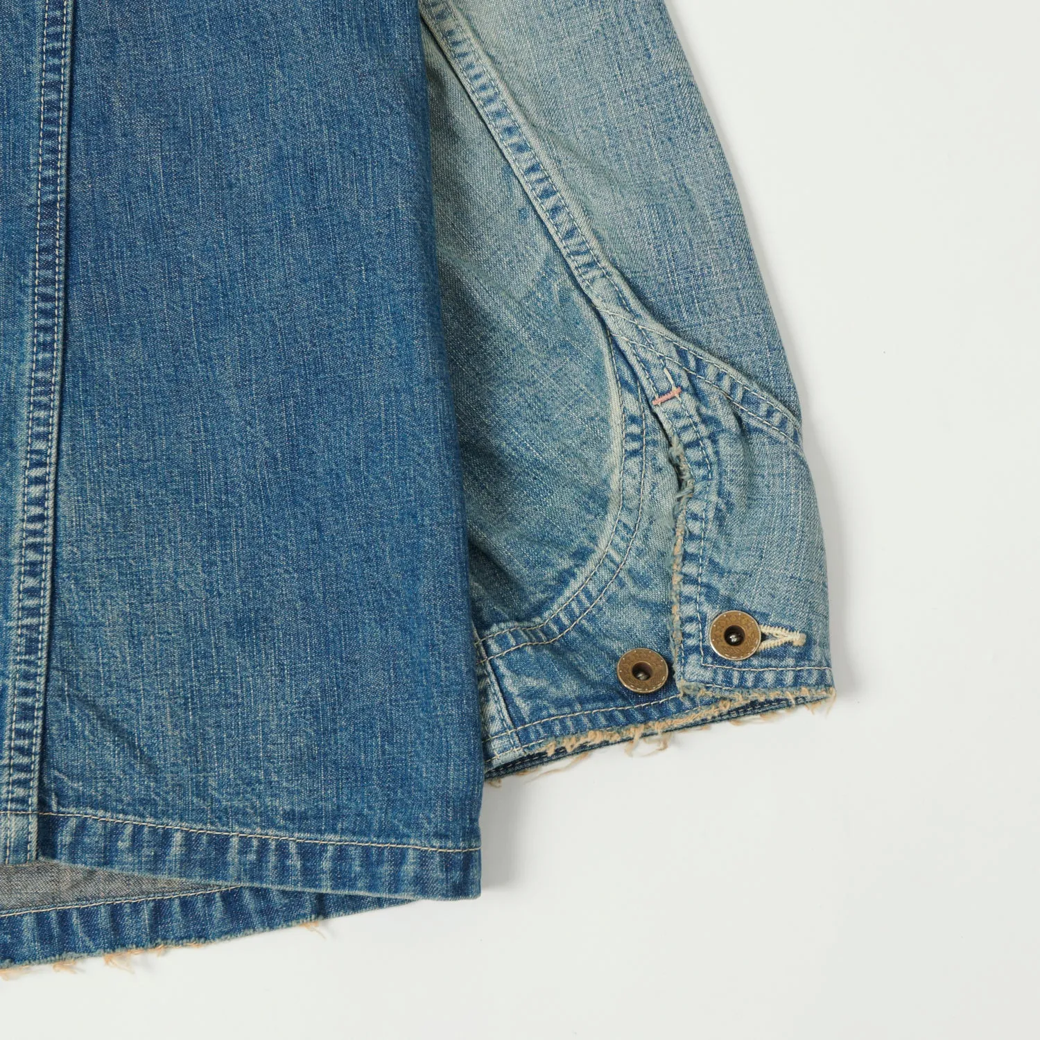 FULLCOUNT 2015 Denim Chore Jacket - Heavy Wash sold by Son of a Stag product image thumbnail 3