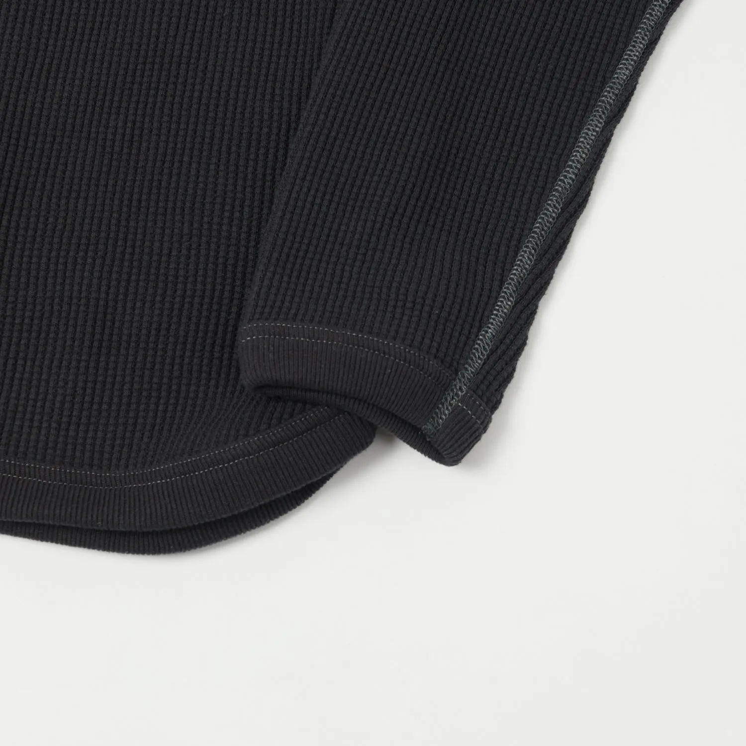 FULLCOUNT 5964 Heavyweight Waffle T-Shirt - Ink Black sold by Son of a Stag product image thumbnail 3