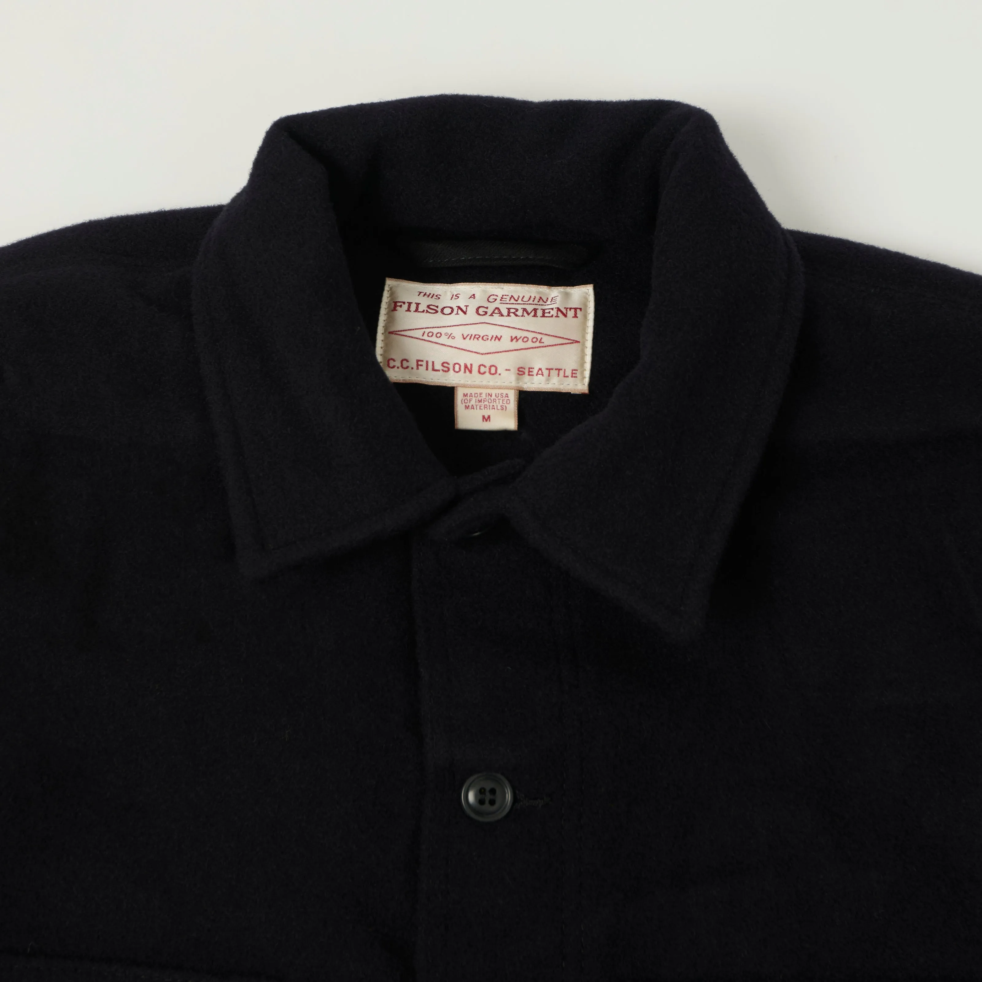 Filson Mackinaw Wool Cruiser Jacket - Dark Navy sold by Son of a Stag product image thumbnail 2