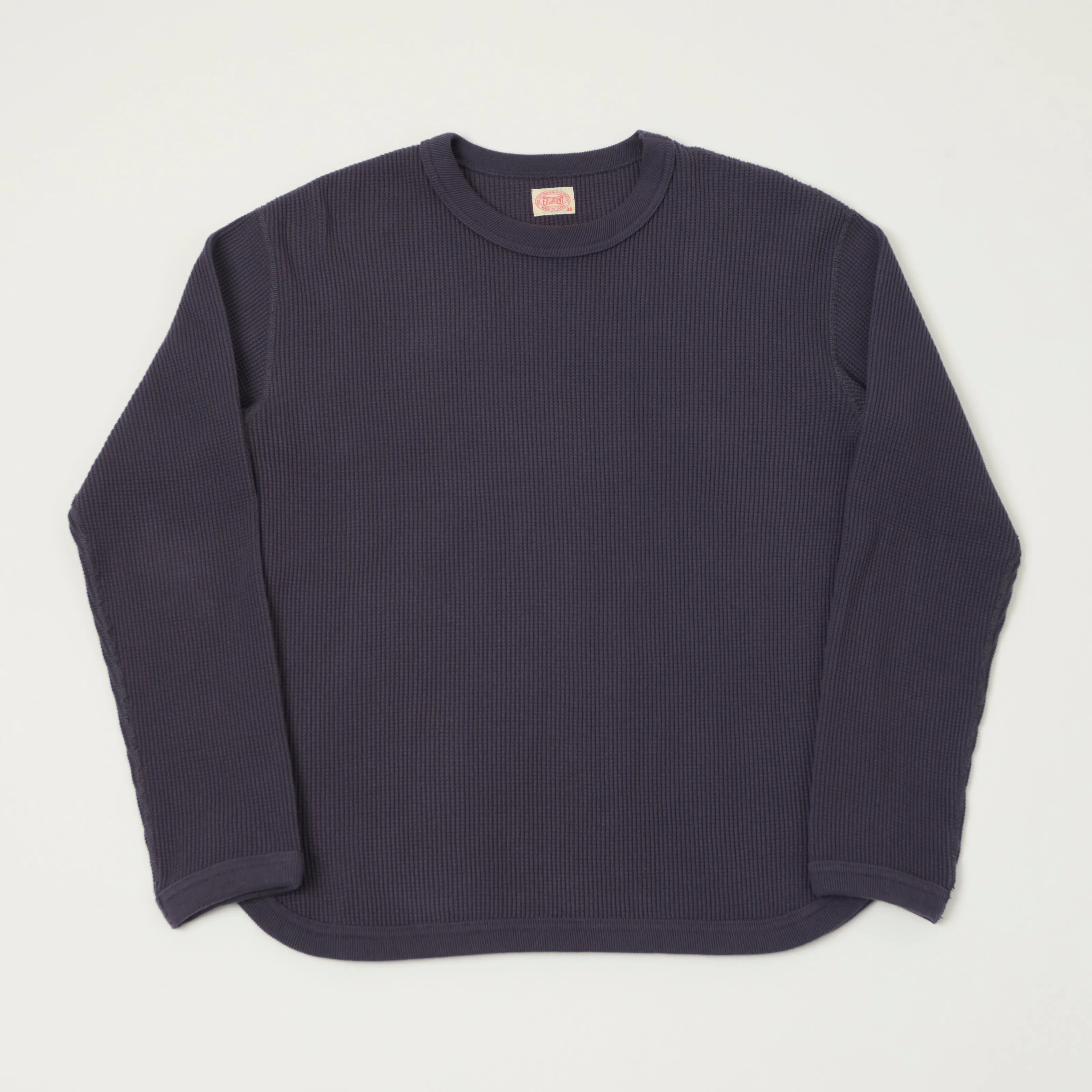 FULLCOUNT 5964 Heavyweight Waffle T-Shirt - Eggplant sold by Son of a Stag