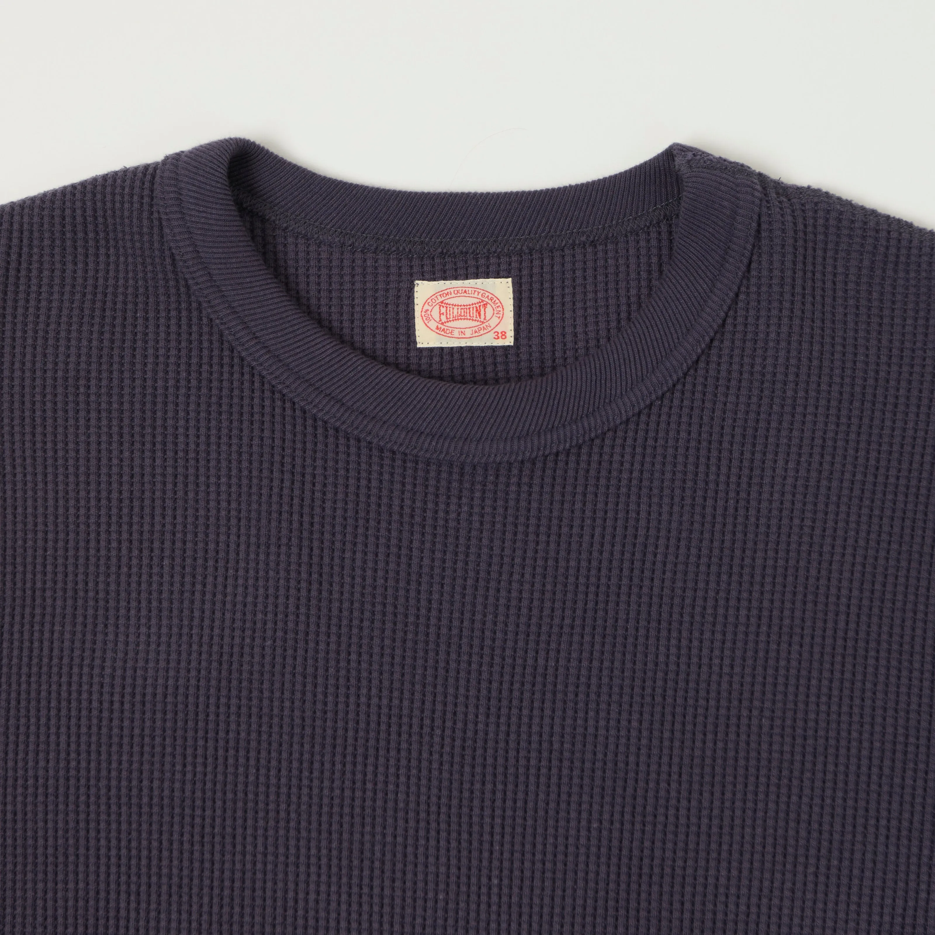 FULLCOUNT 5964 Heavyweight Waffle T-Shirt - Eggplant sold by Son of a Stag product image thumbnail 2