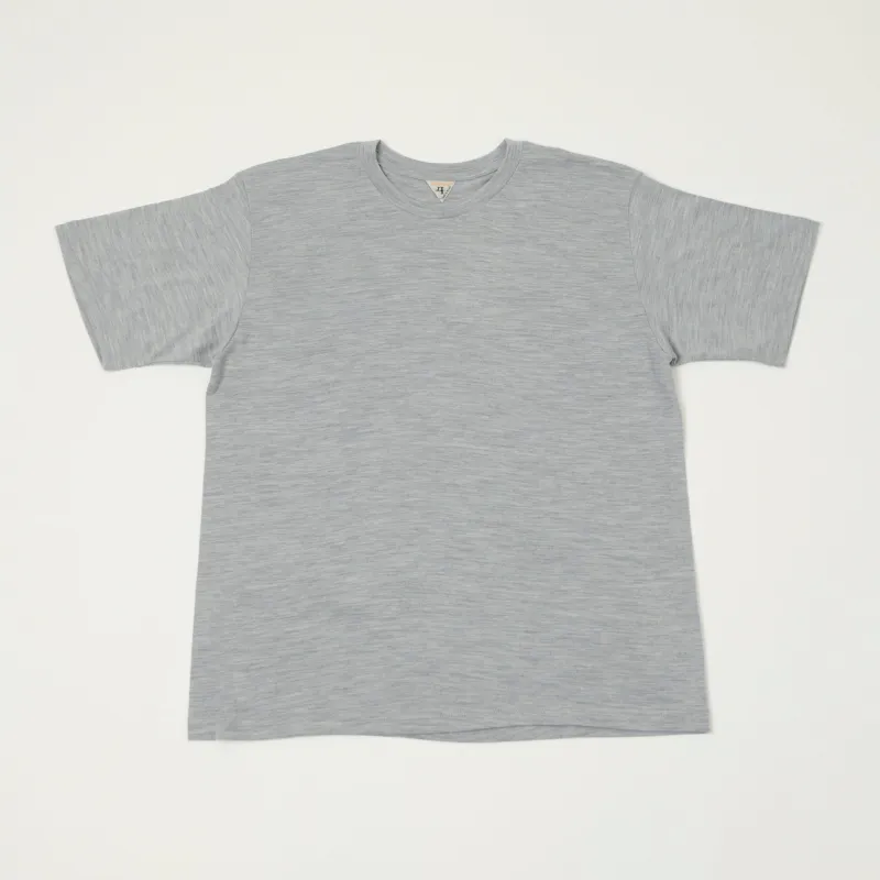 FilMelange 'Wolf' Merino Wool Tennjiku Tee - Melange sold by Son of a Stag