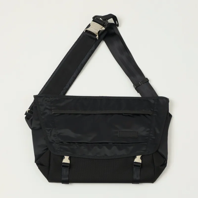 Master-Piece Lightning Messenger Bag - Black sold by Son of a Stag