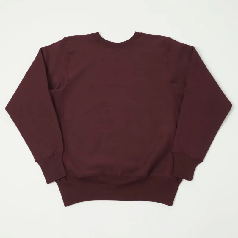 Warehouse & Co 483 Plain Sweatshirt - Bordeaux made by WAREHOUSE & CO.