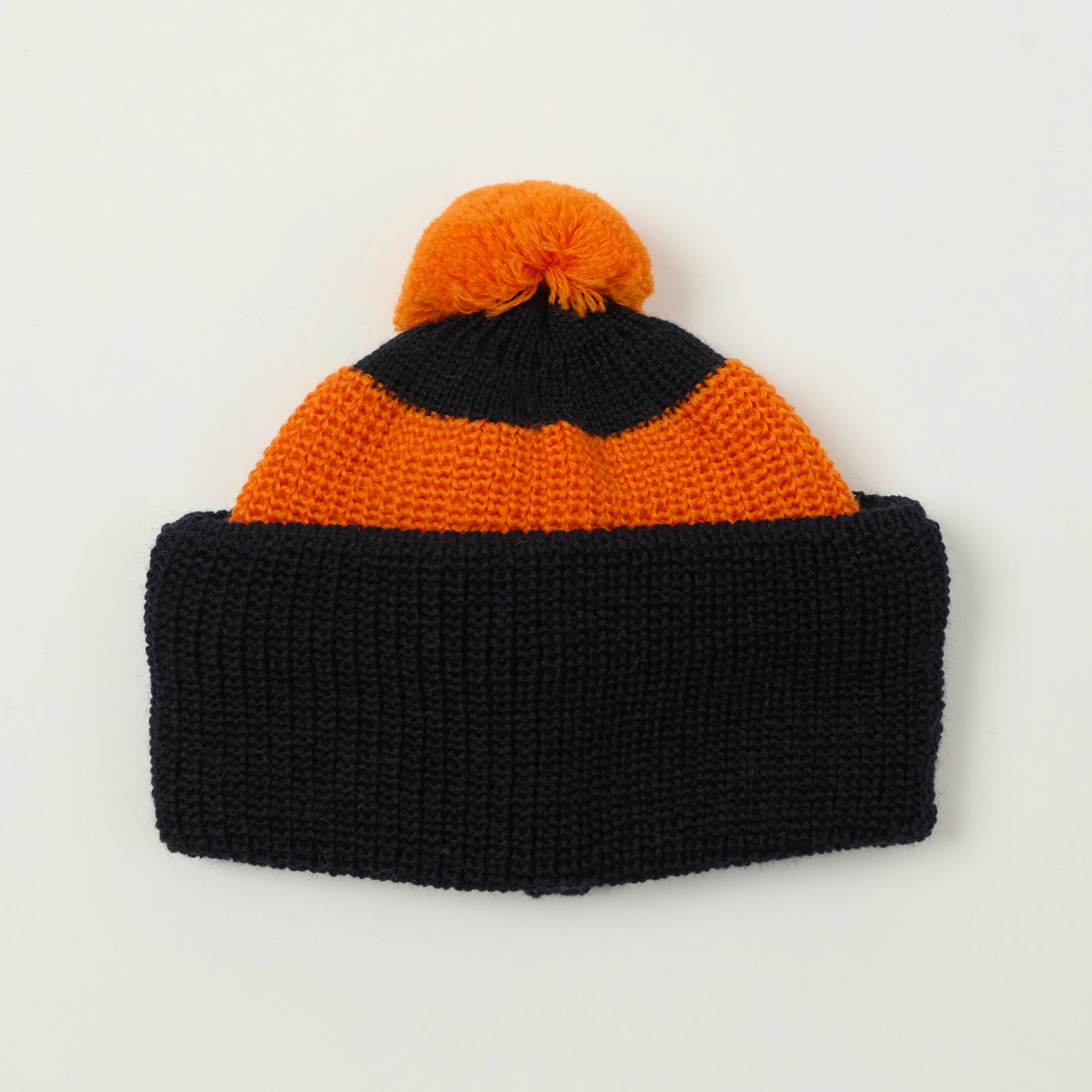 Heimat 'Muetze' Signal U Boat Hat - Rescue Orange/Ink Stripe sold by Son of a Stag