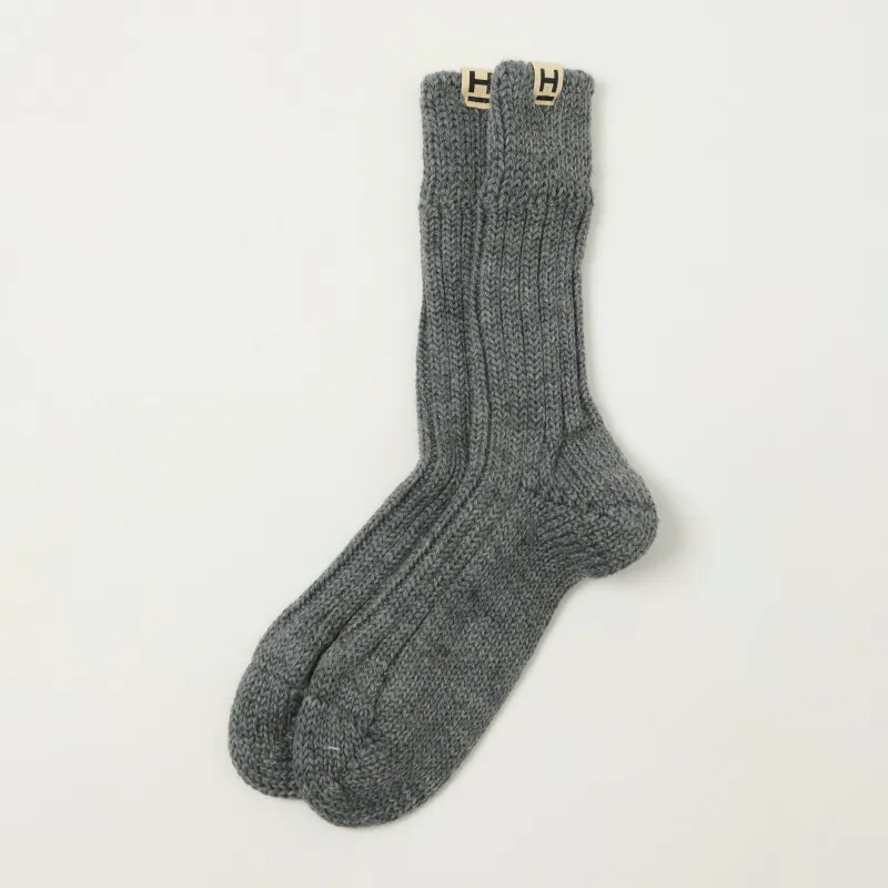 Heimat 'Wander' Hiking Sock - Battleship Grey sold by Son of a Stag