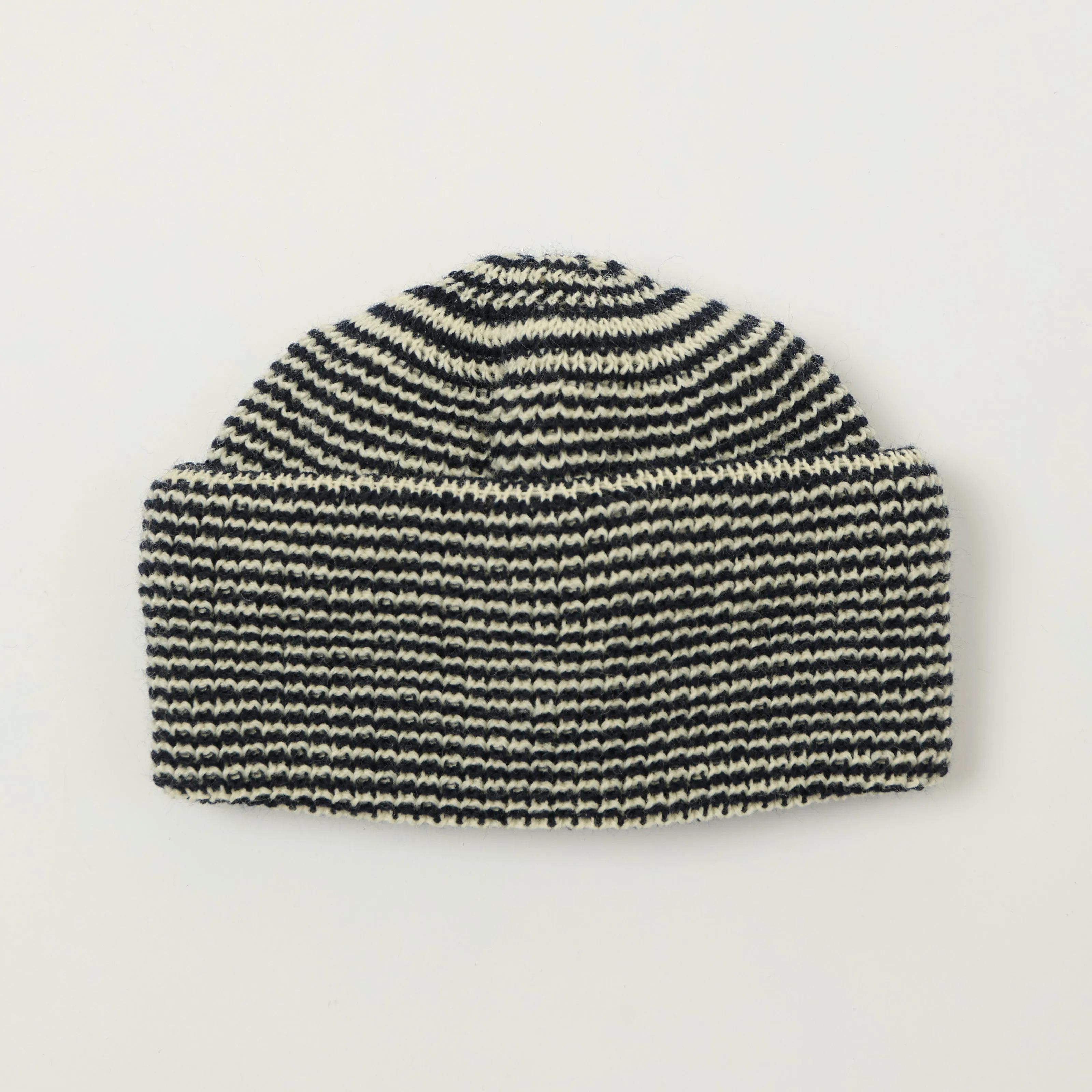 Heimat Signal Mechanics Fine Stripe Hat - Ink/Seashell sold by Son of a Stag