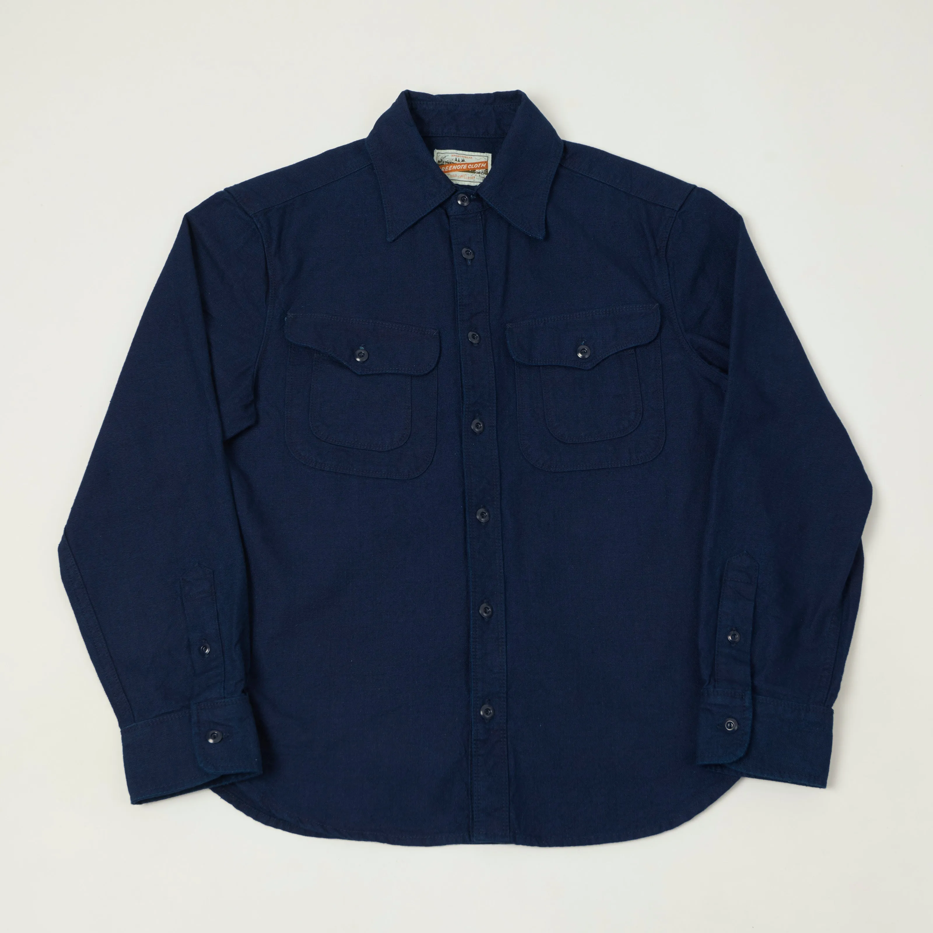 Freenote Cloth 'Kamas' Canvas Work Shirt - Indigo sold by Son of a Stag