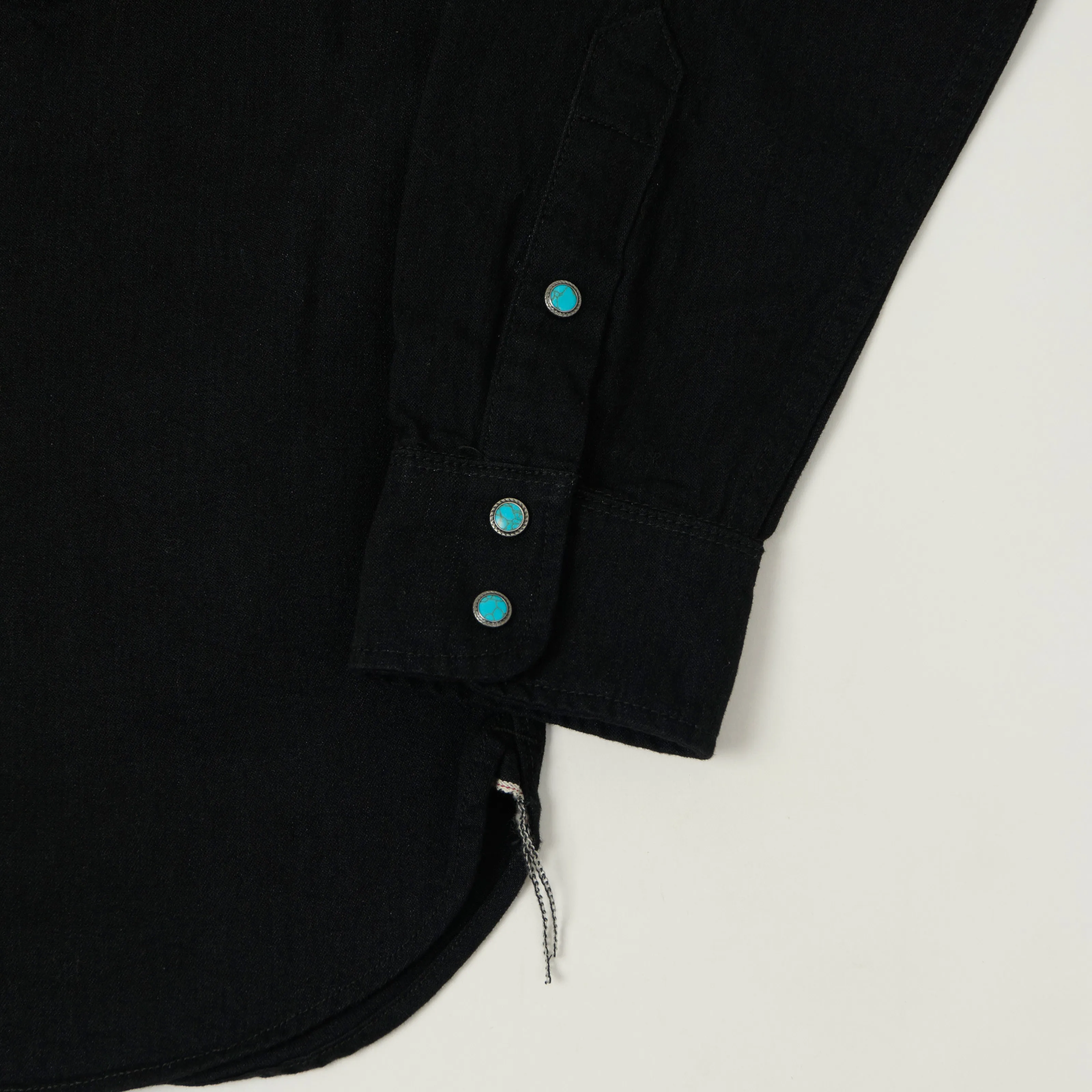 Freenote Cloth 'Sinclair' Denim Western Shirt - Black sold by Son of a Stag product image thumbnail 3