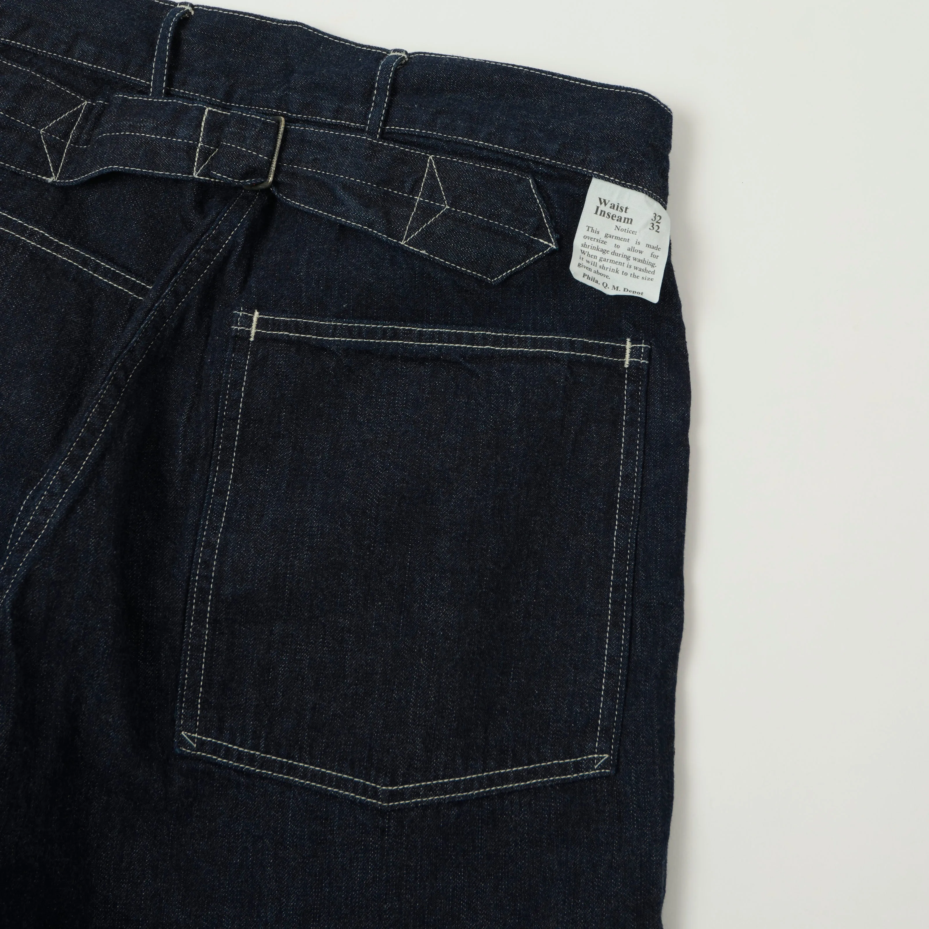 Buzz Rickson's U.S. Army Denim Work Trousers - One Wash sold by Son of a Stag product image thumbnail 2