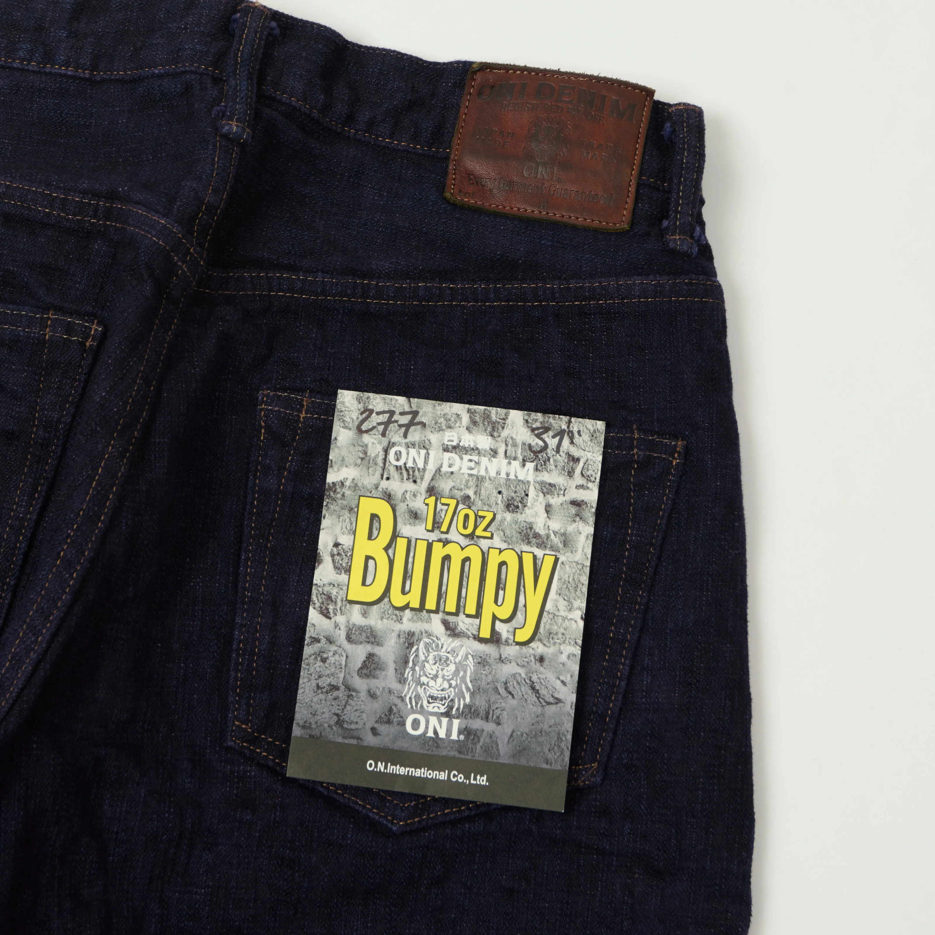 ONI Denim 277 'Bumpy' 17oz Regular Straight Jean - Violet One Wash sold by Son of a Stag product image thumbnail 2