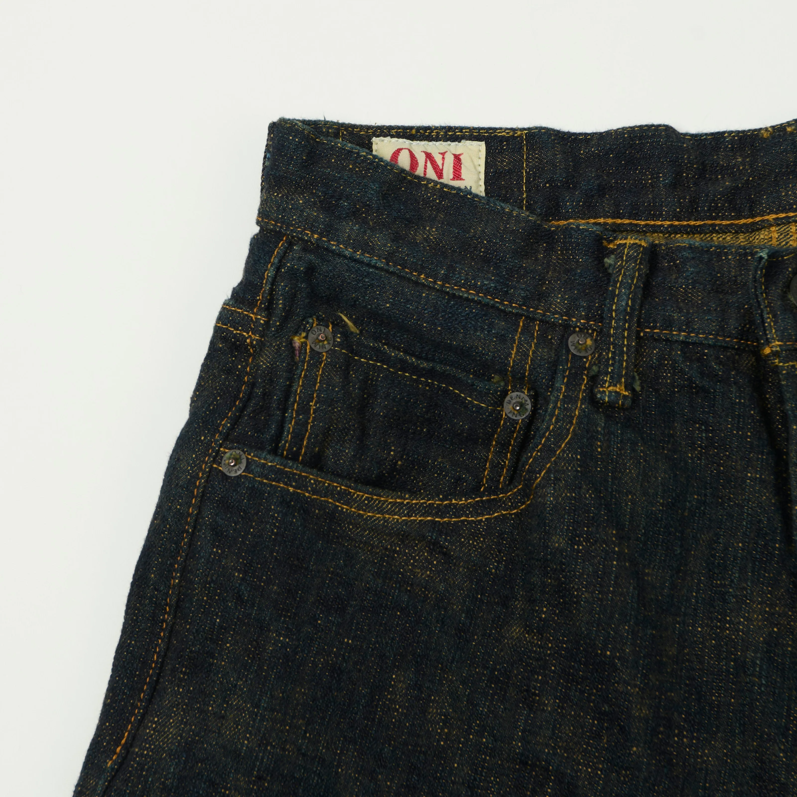 ONI Denim 277 'Bumpy' 17oz Regular Straight Jean - Beige One Wash sold by Son of a Stag product image thumbnail 5