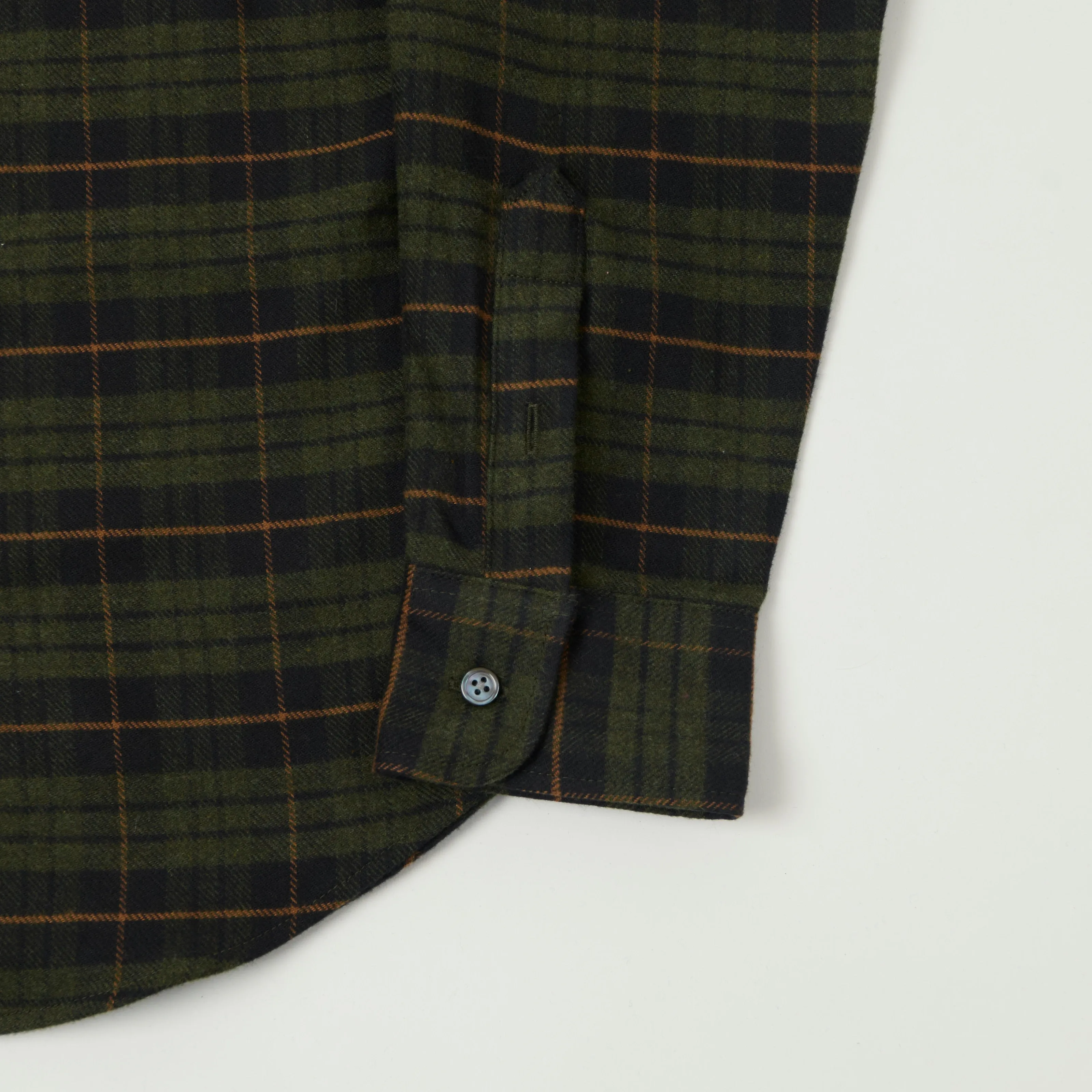 Outclass Classic Button Down Flannel Shirt - Hunter Plaid sold by Son of a Stag product image thumbnail 3