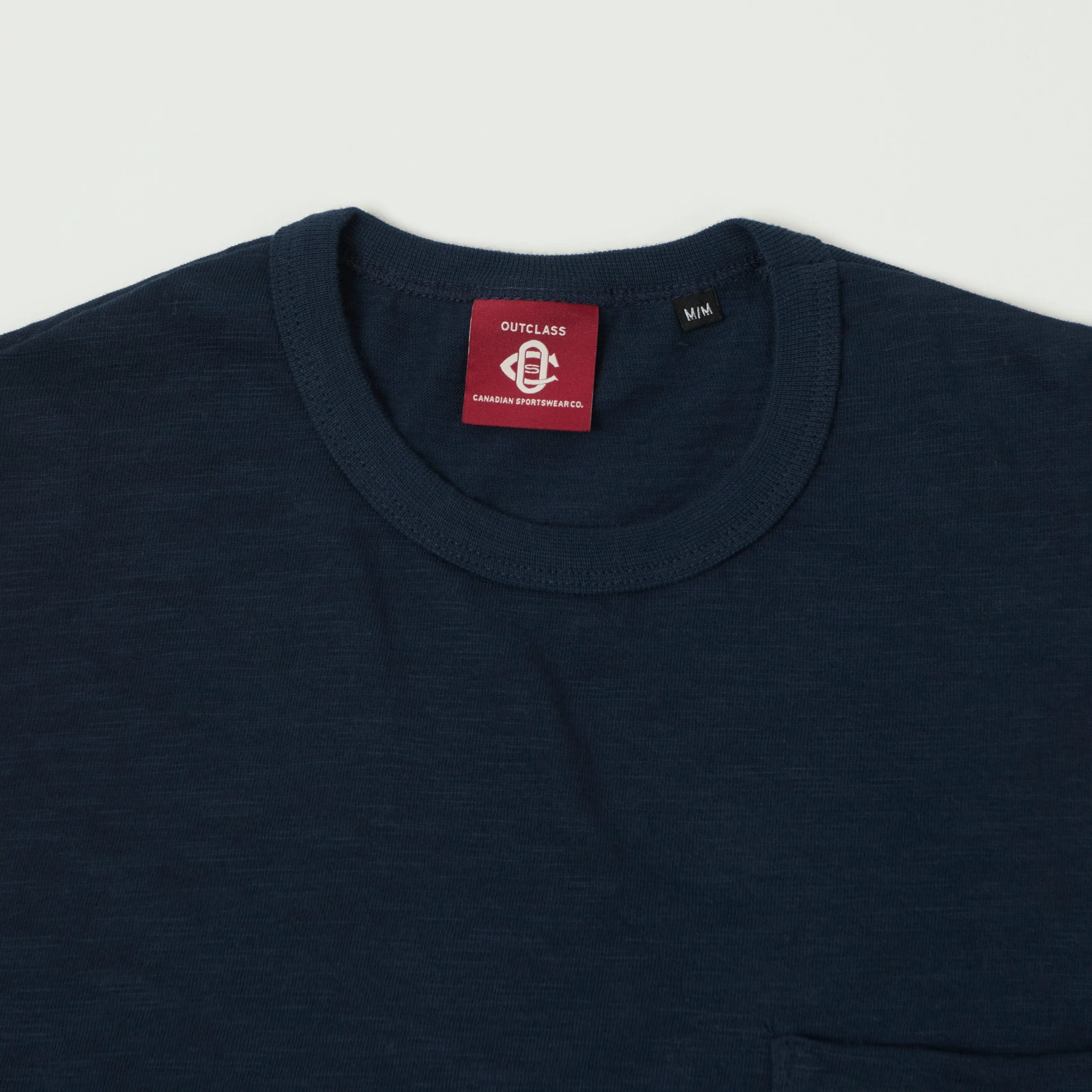 Outclass Double Slub Pocket T-Shirt - Navy sold by Son of a Stag product image thumbnail 2