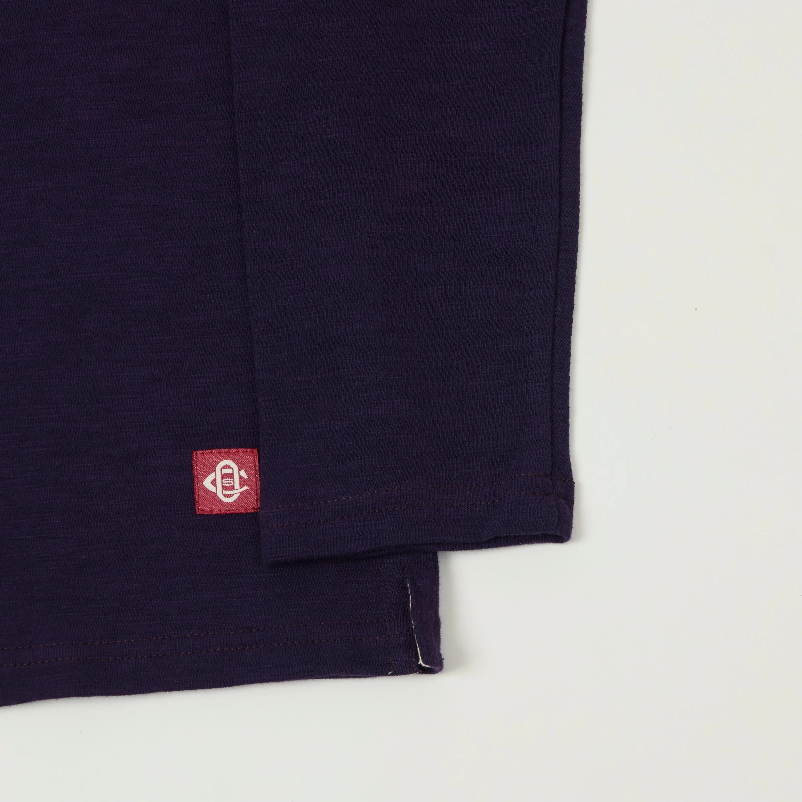 Outclass Double Slub Pocket T-Shirt - Eggplant sold by Son of a Stag product image thumbnail 3