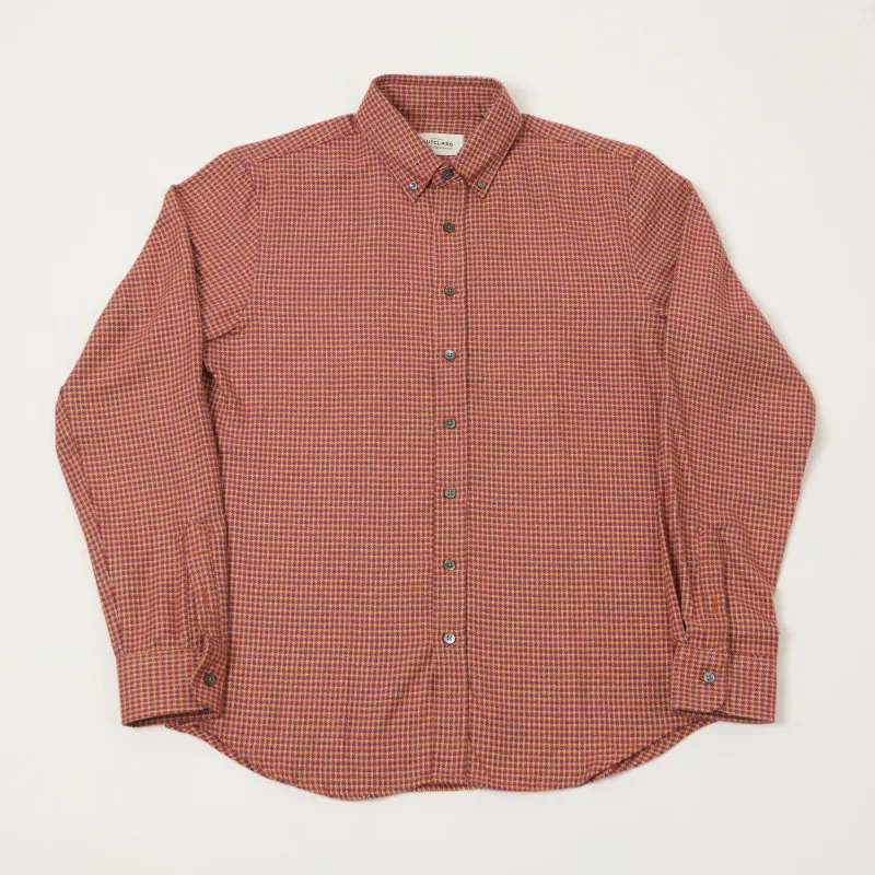 Outclass Classic Button Down Flannel Shirt - Sunset Micro Plaid sold by Son of a Stag