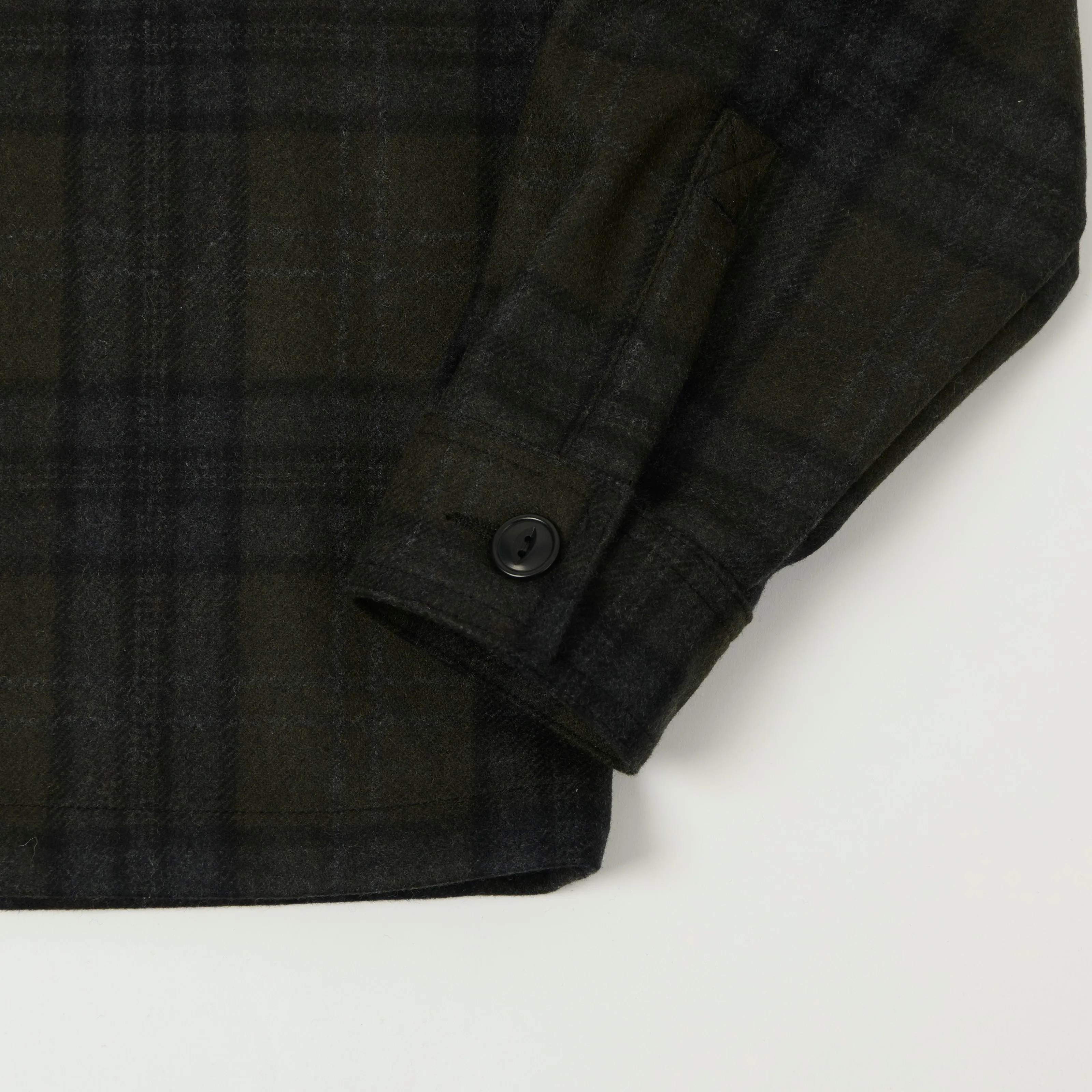 Outclass Wool Camp Shirt - Hunter Plaid sold by Son of a Stag product image thumbnail 3