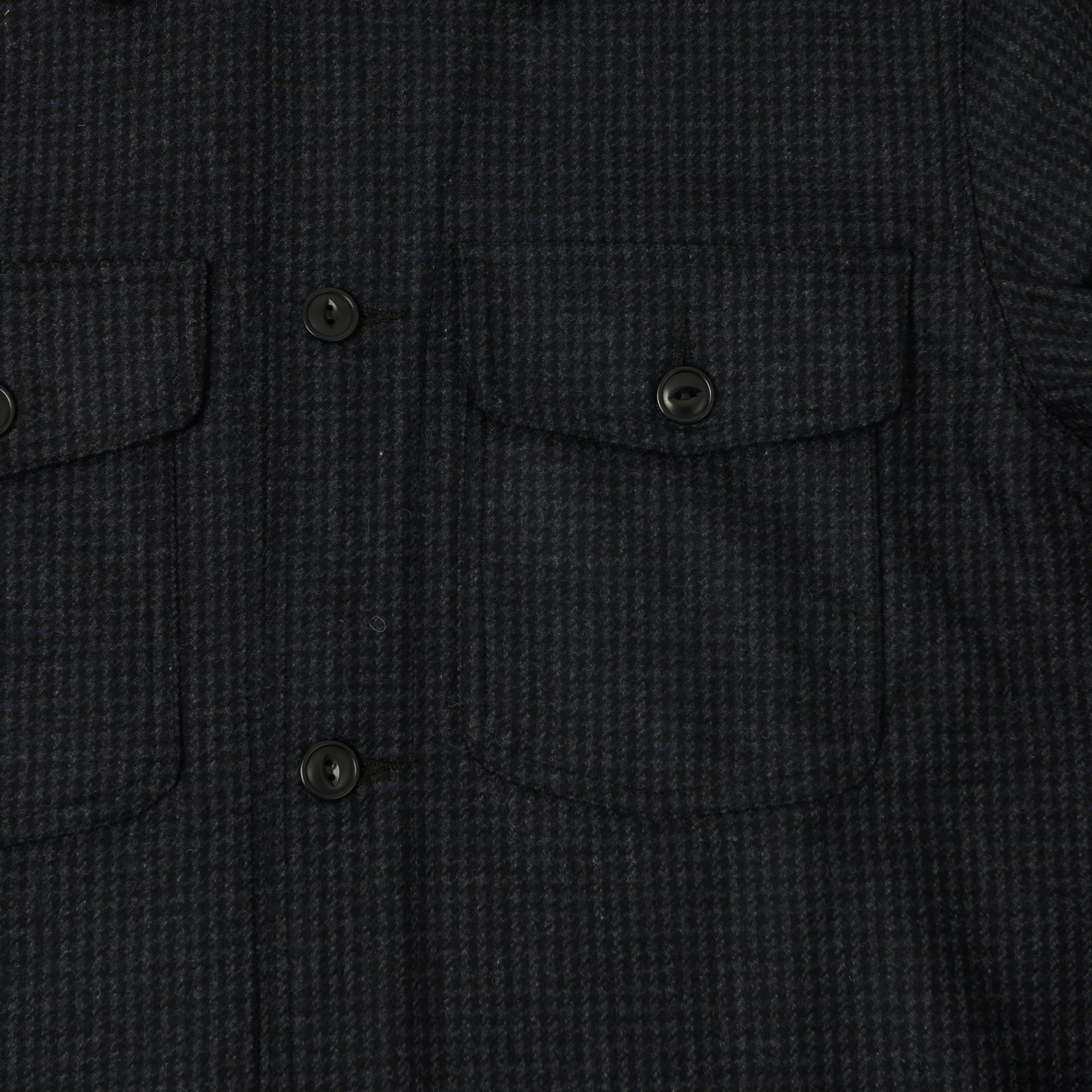 Outclass Wool Camp Shirt - Charcoal Houndstooth sold by Son of a Stag product image thumbnail 4